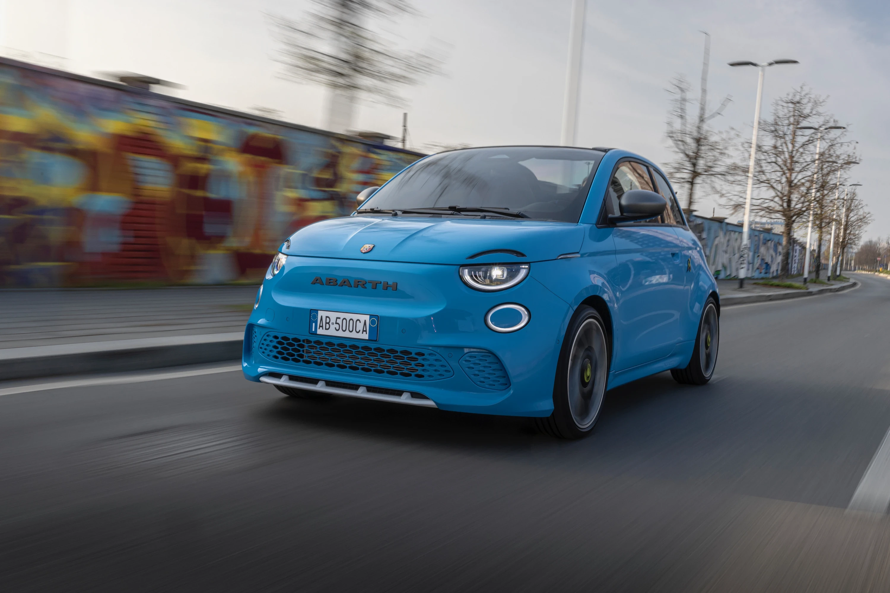 Abarth 500e Cabrio electric vehicle exterior