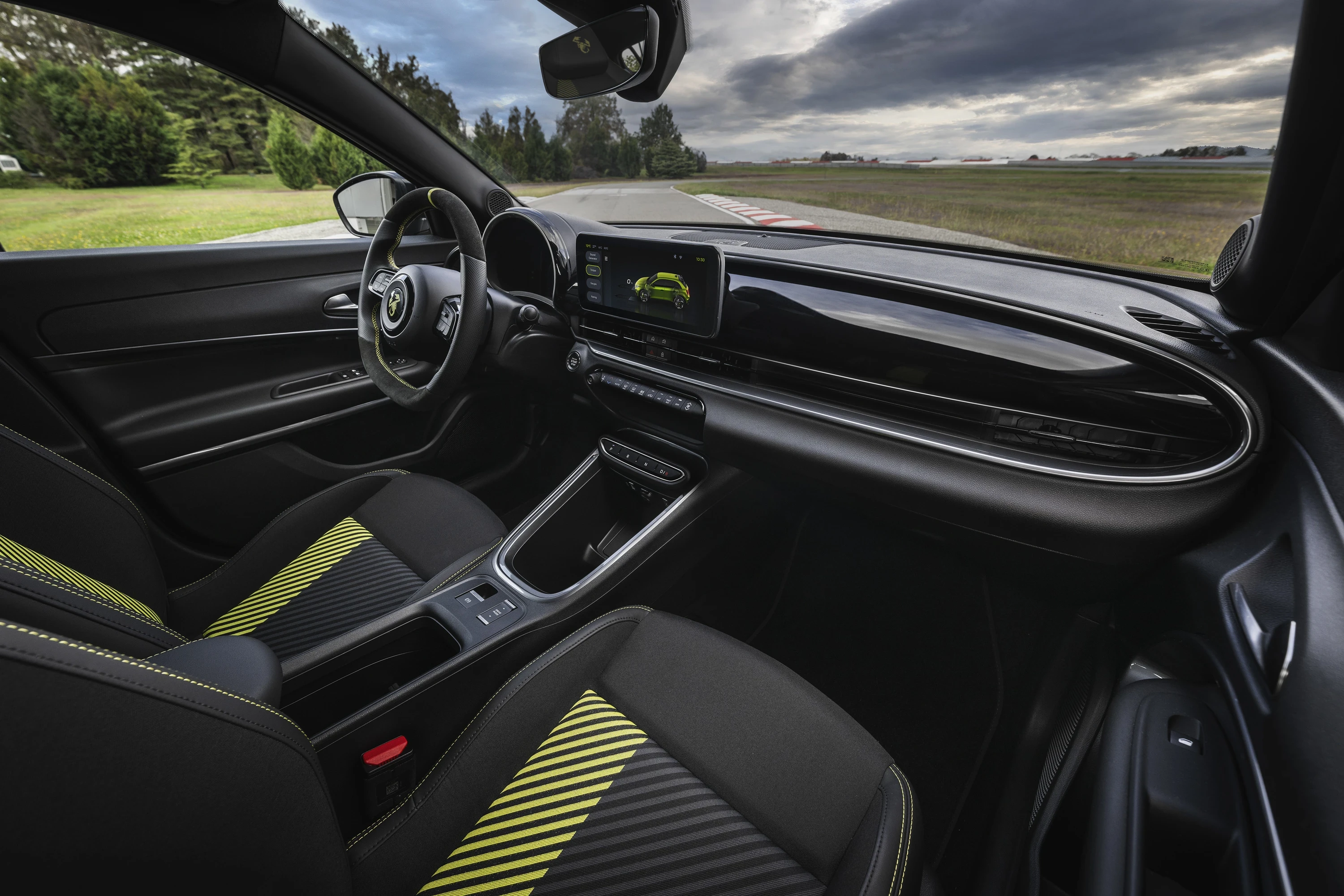 Abarth 600e Turismo interior view