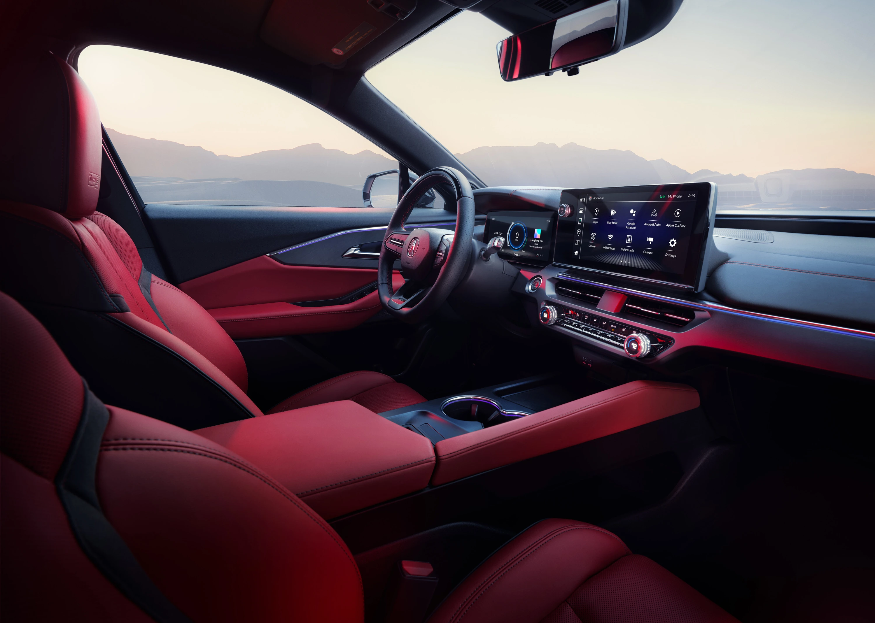 Acura ZDX A-Spec AWD frontseats view