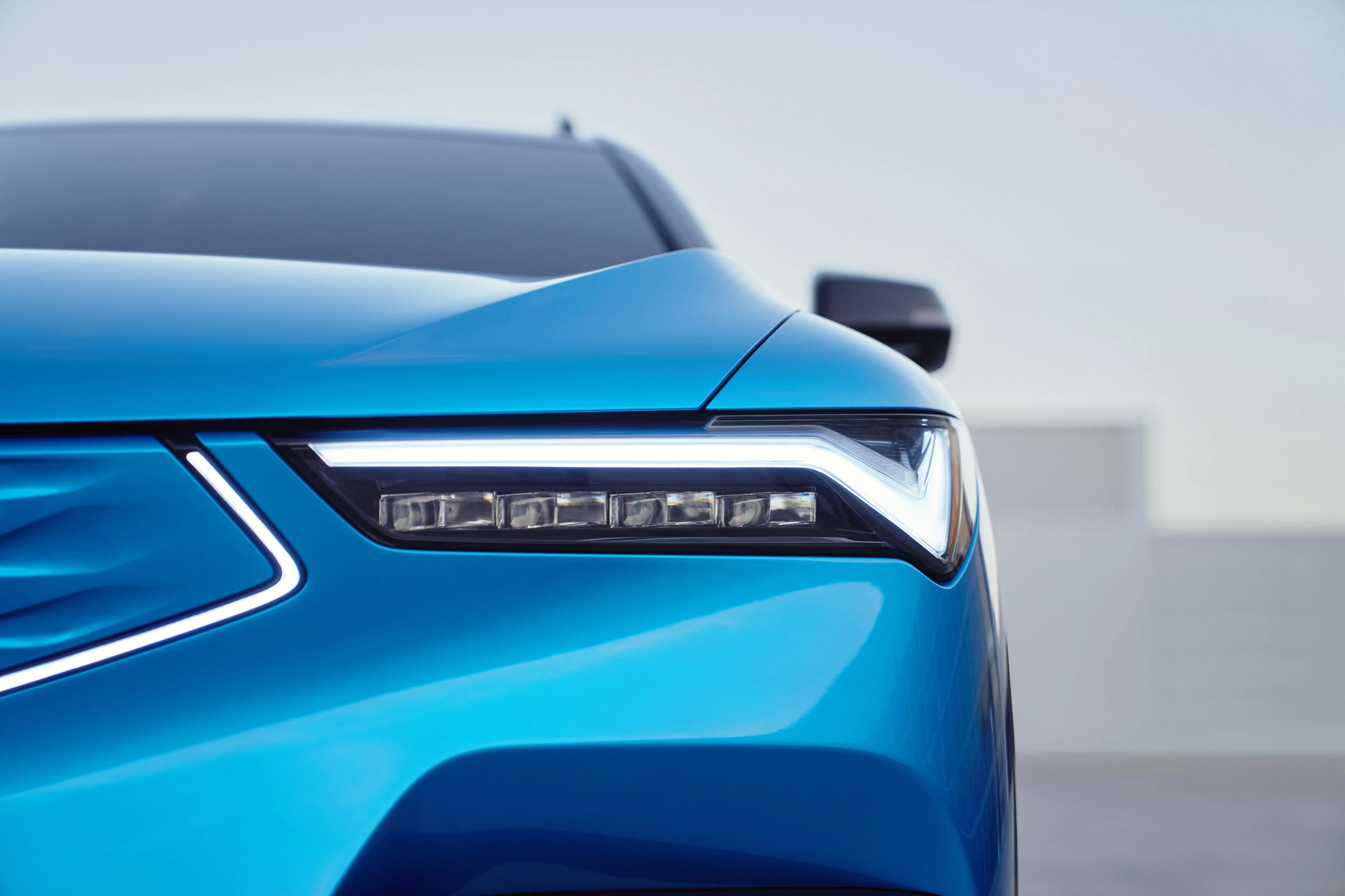 Acura ZDX A-Spec AWD headlights view