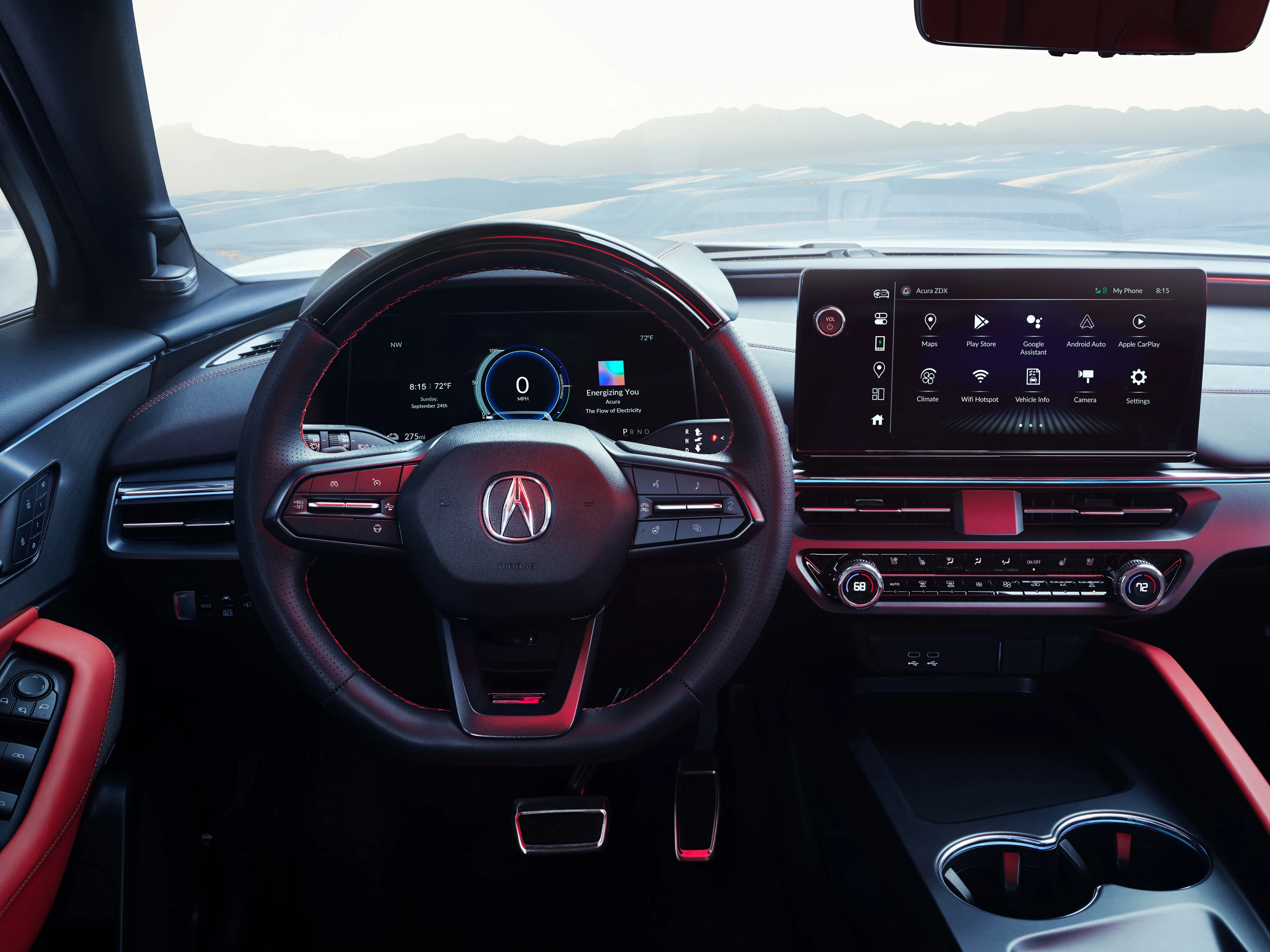 Acura ZDX A-Spec AWD screens view