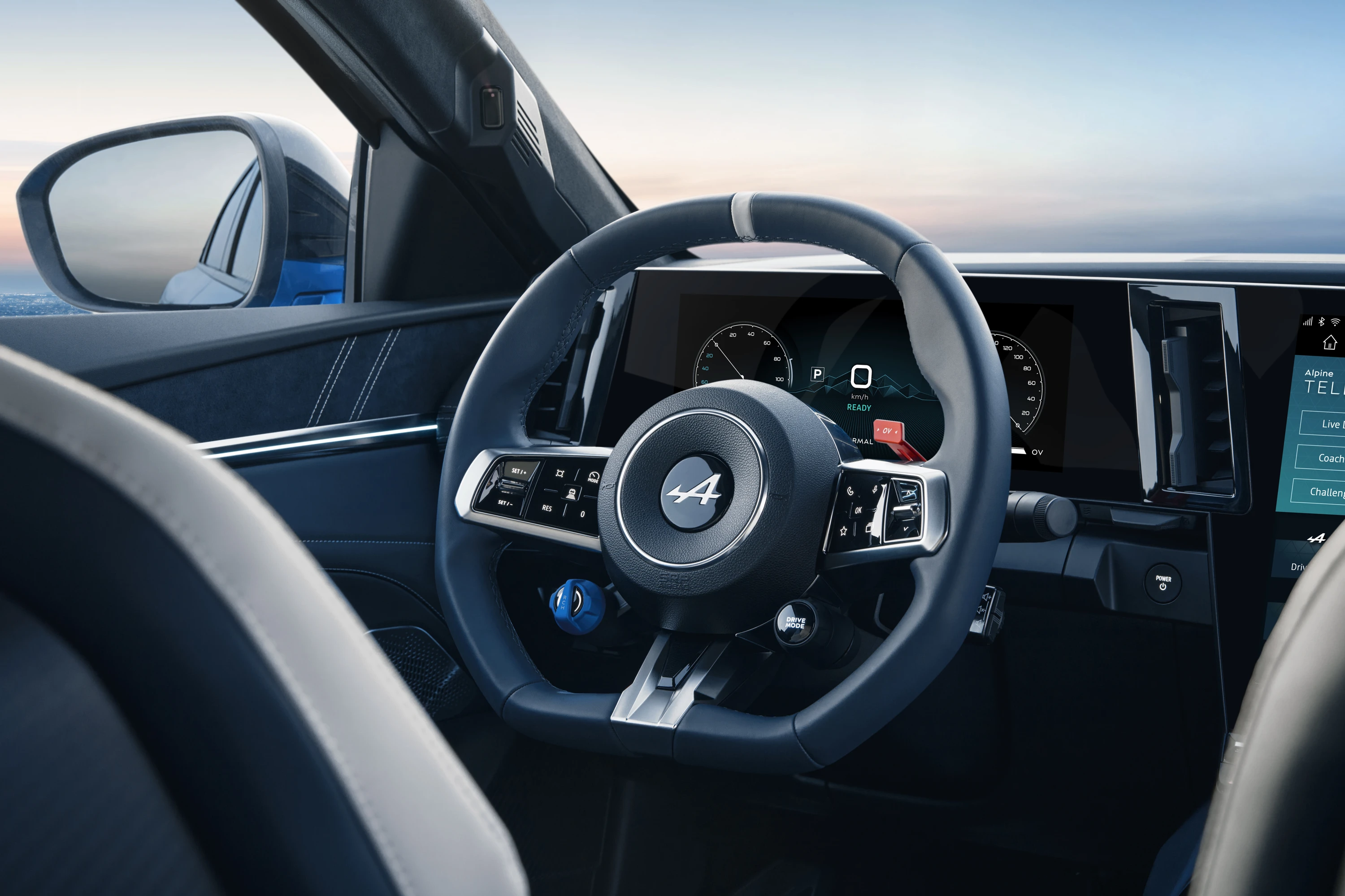 Alpine A390 GTS screens view