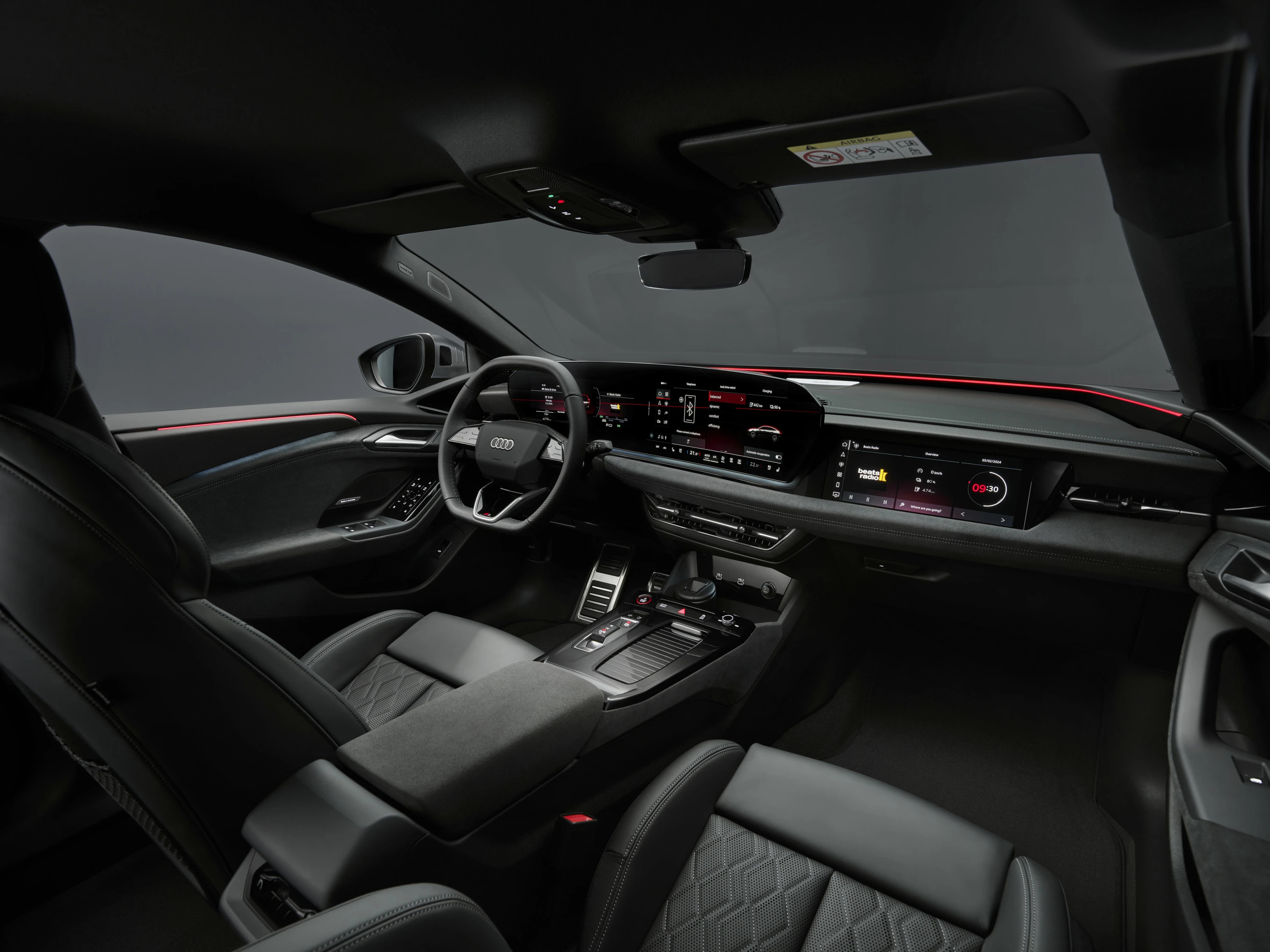Audi S6 Sportback e-tron interior view
