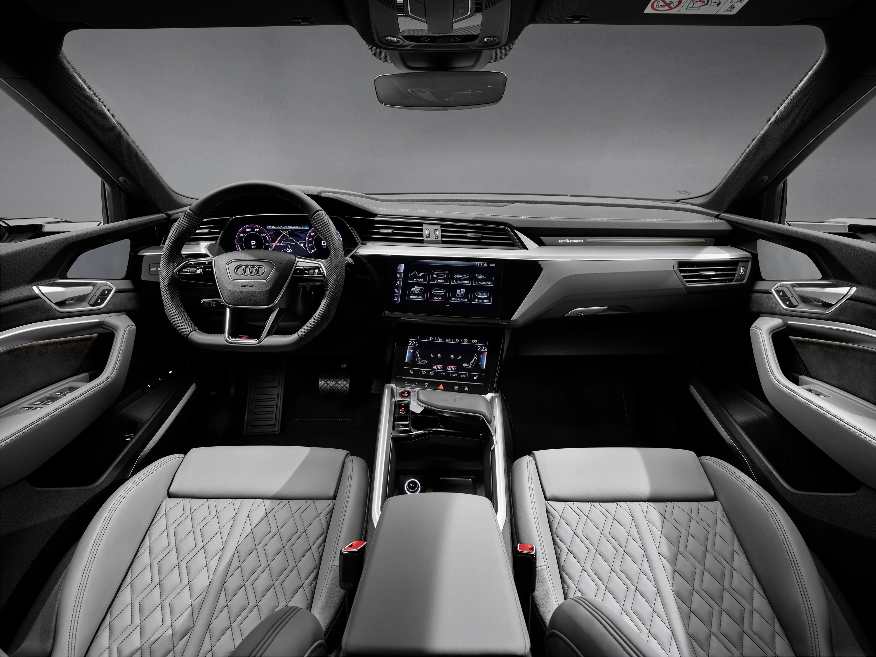 Audi e-tron 55 interior view