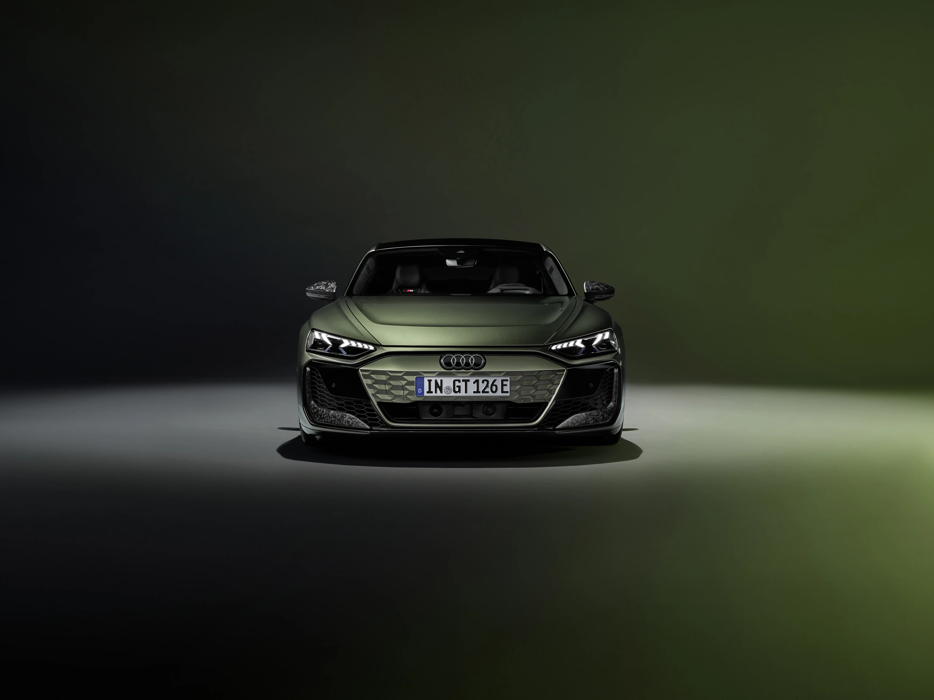 Audi RS e-tron GT performance headlights view