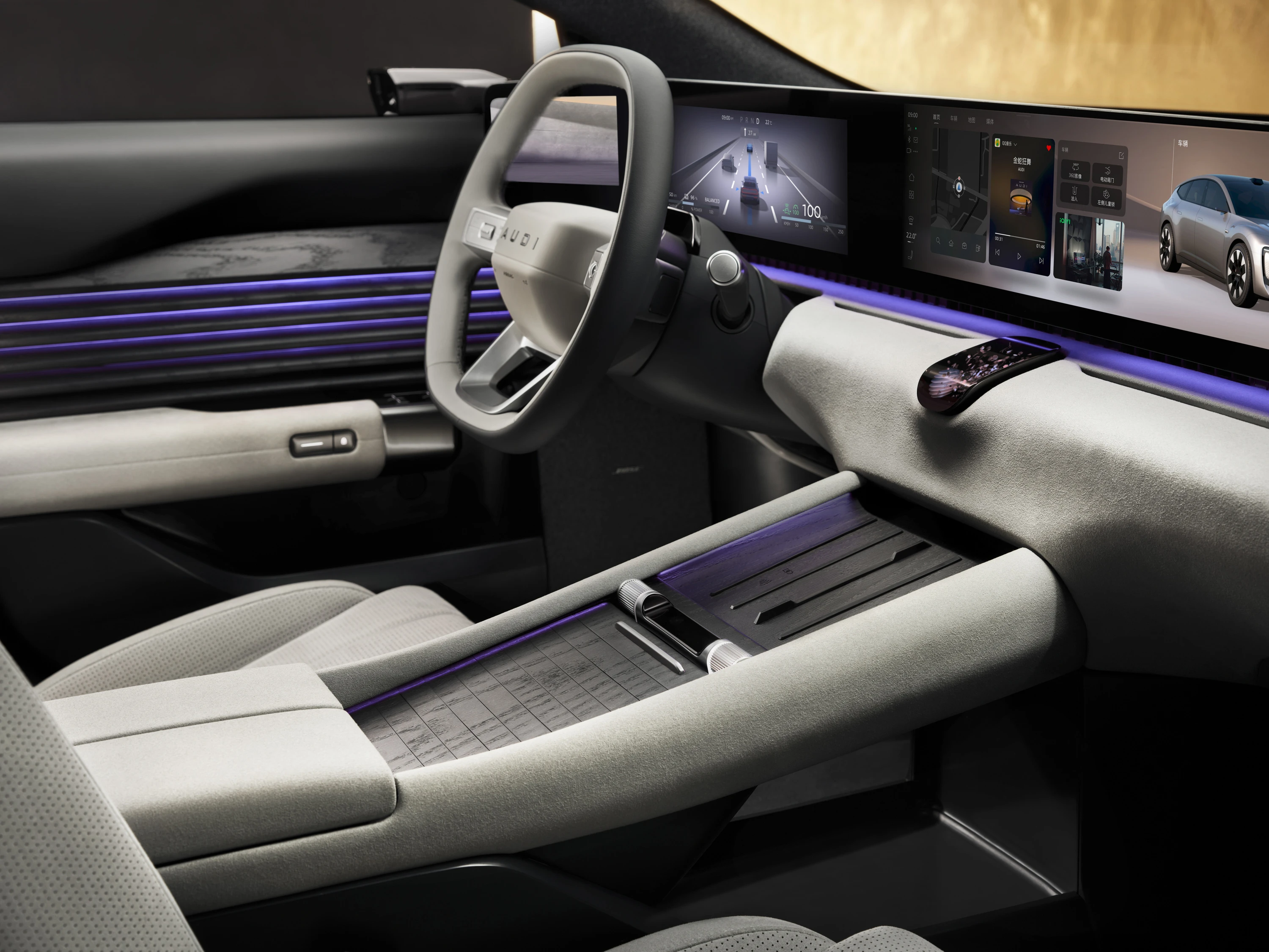 Audi E5 Sportback Pioneer interior view