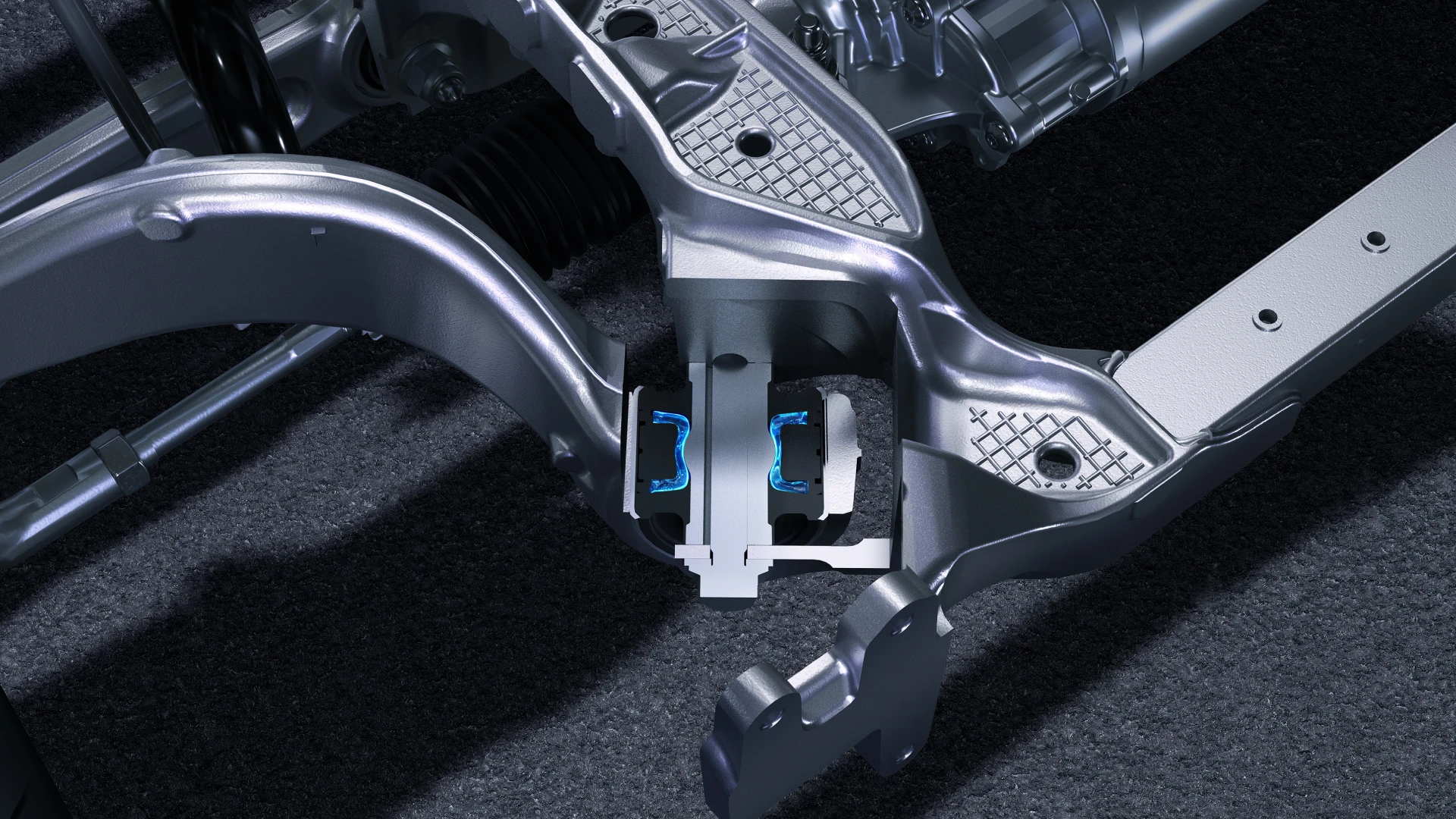 Audi e7x Flagship quattro chassis view