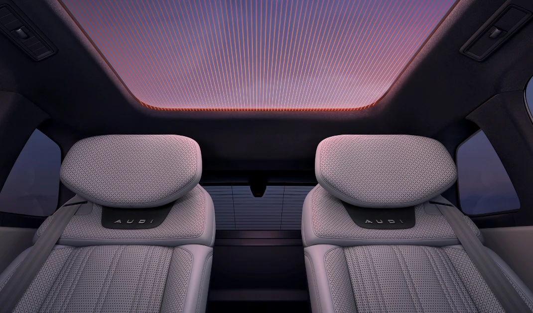 Audi e7x Flagship quattro secondrowseats view
