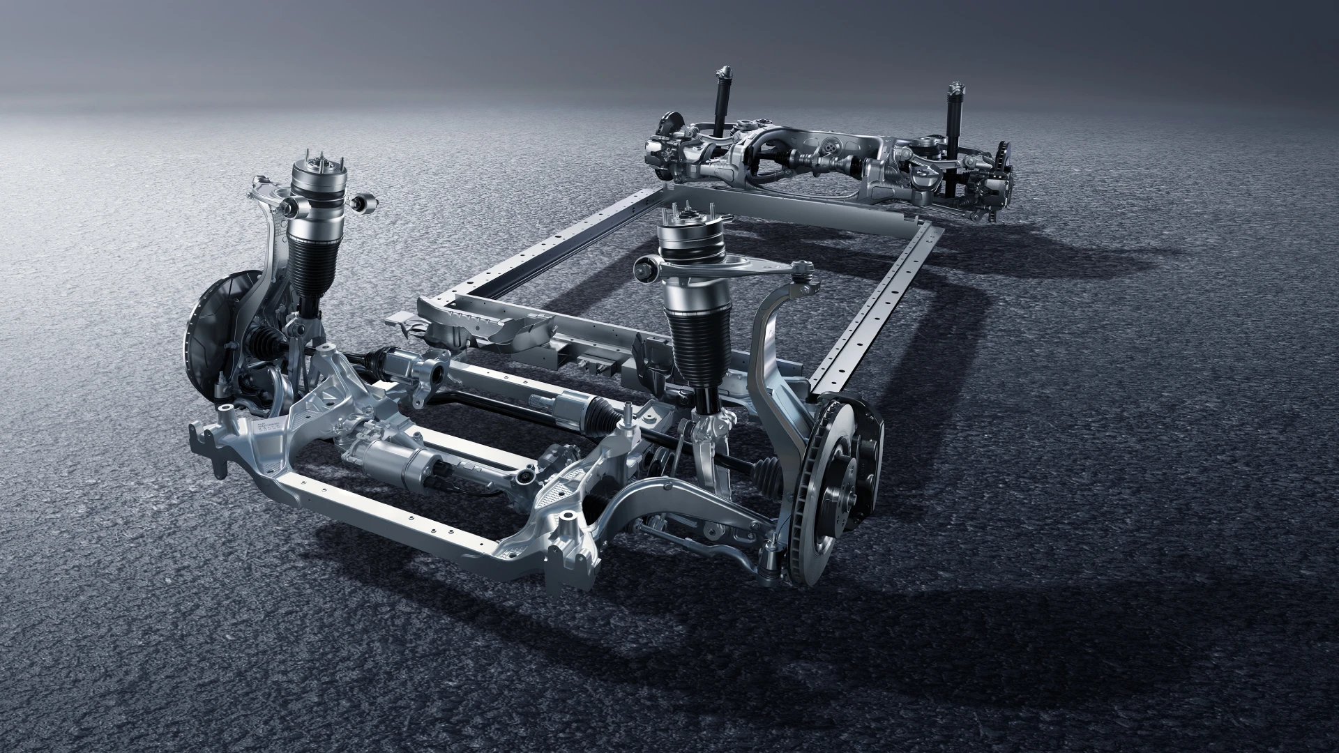 Audi e7x Flagship quattro chassis view
