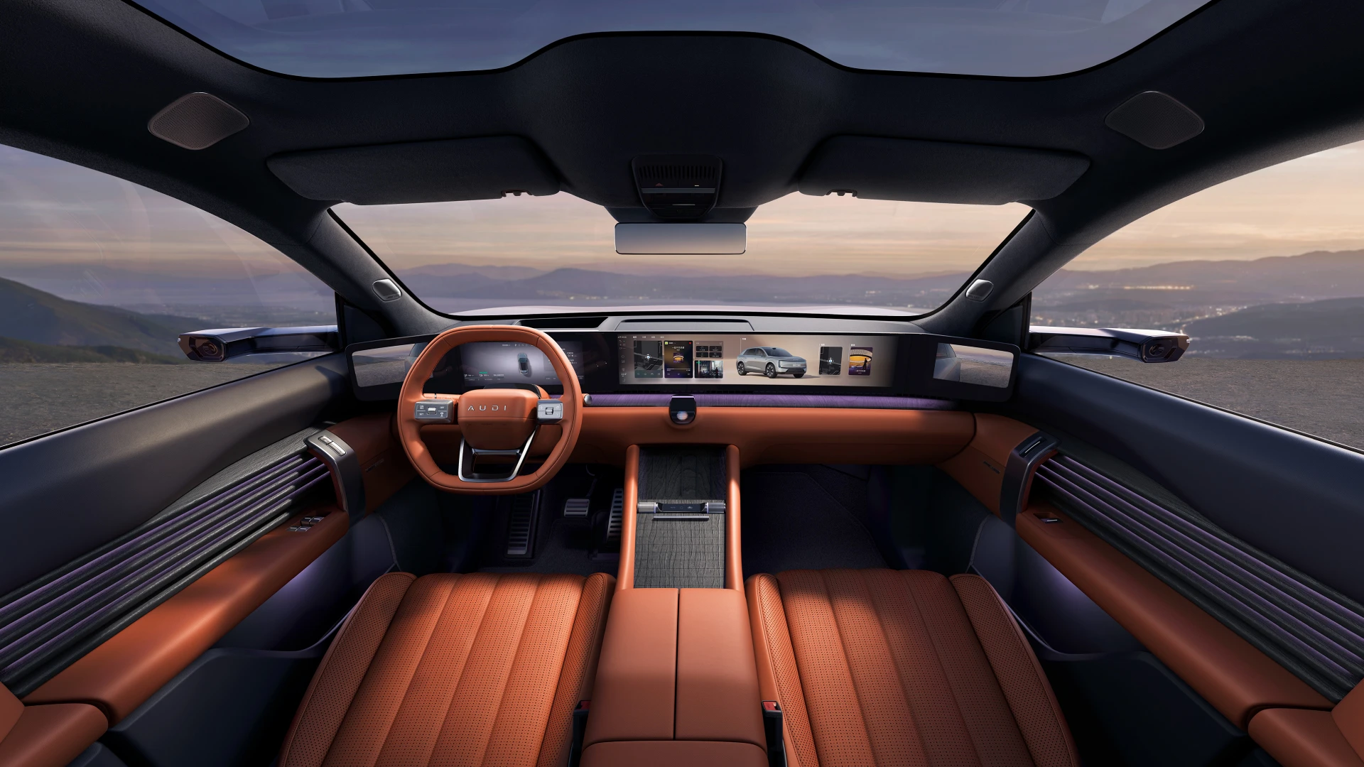 Audi e7x Pioneer interior view