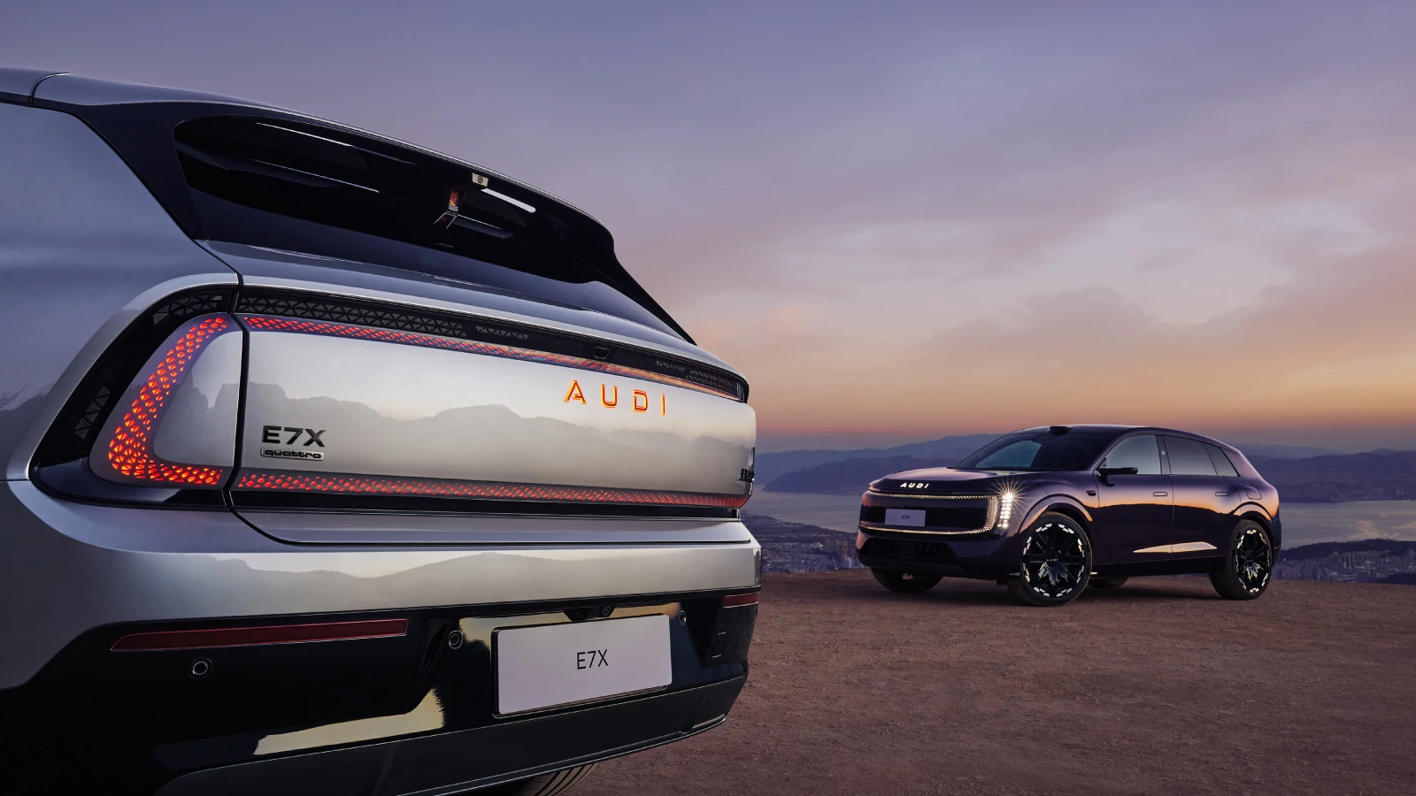 Audi e7x Pioneer Long-Range exterior view