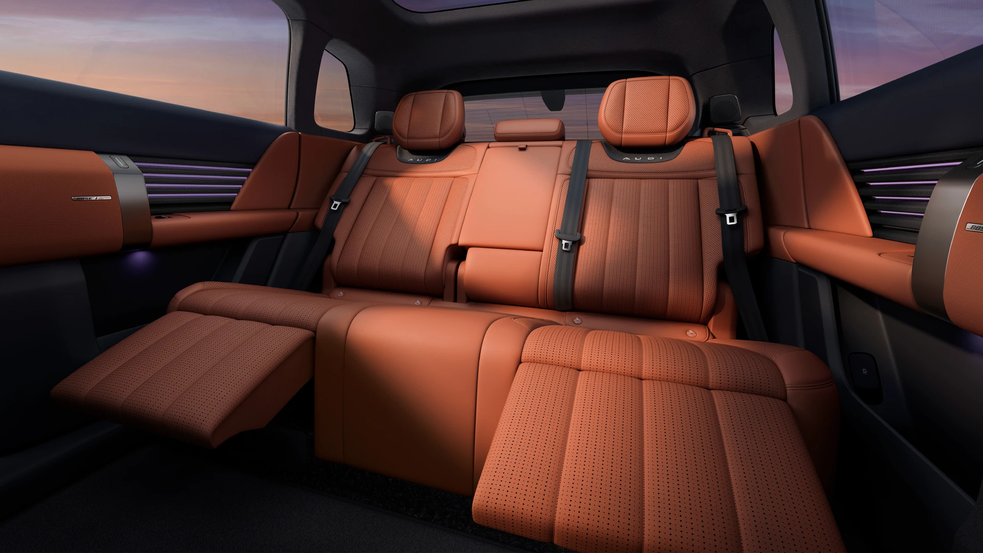 Audi e7x Pioneer Pro secondrowseats view