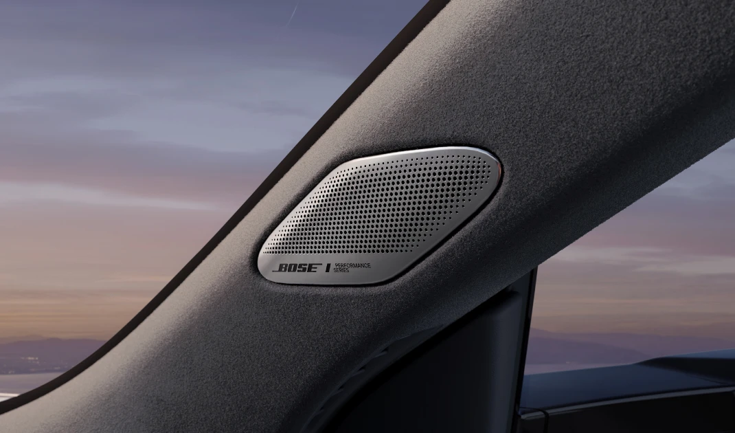 Audi e7x Pioneer Pro speakers view