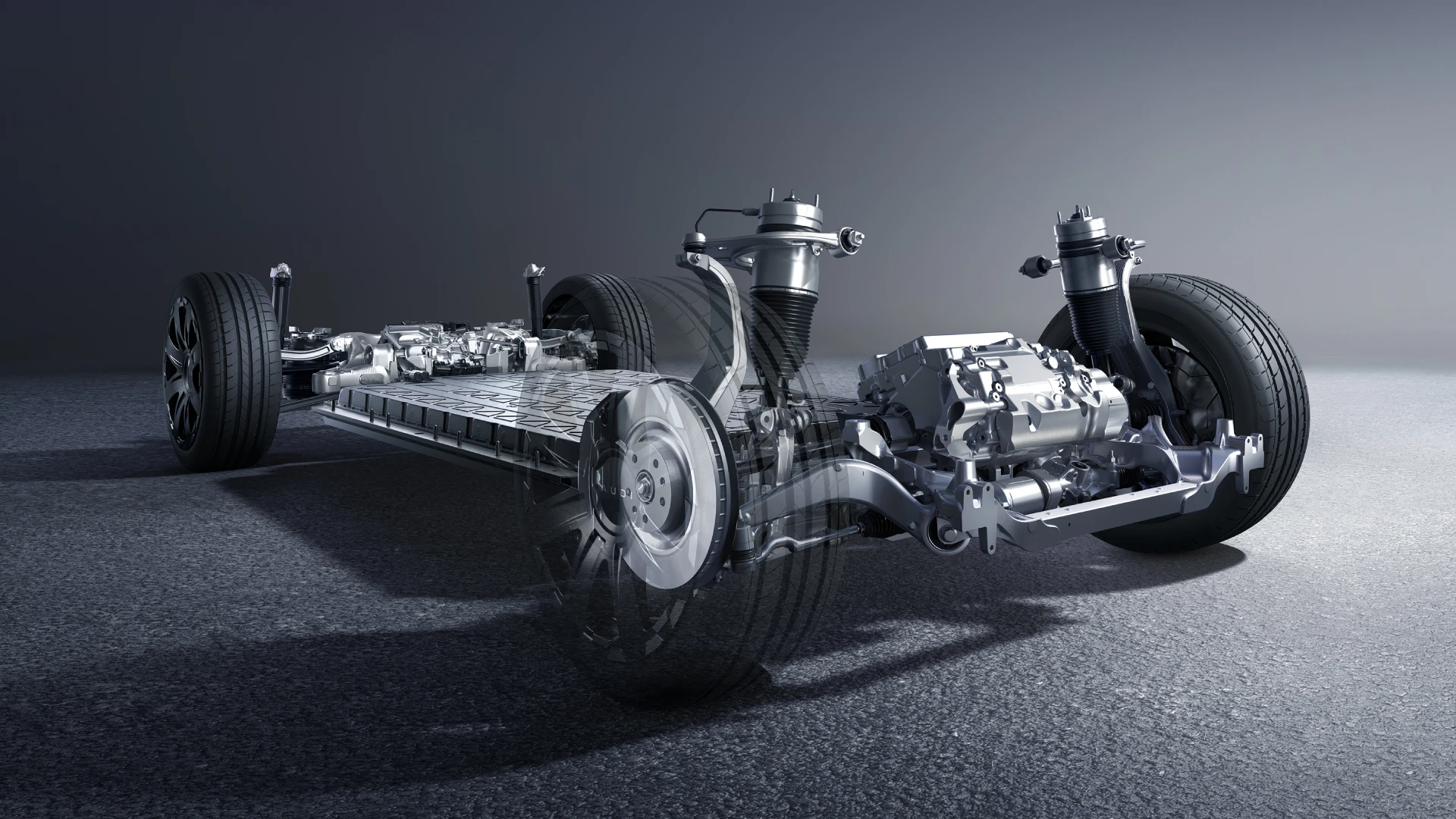 Audi e7x Pioneer quattro chassis view