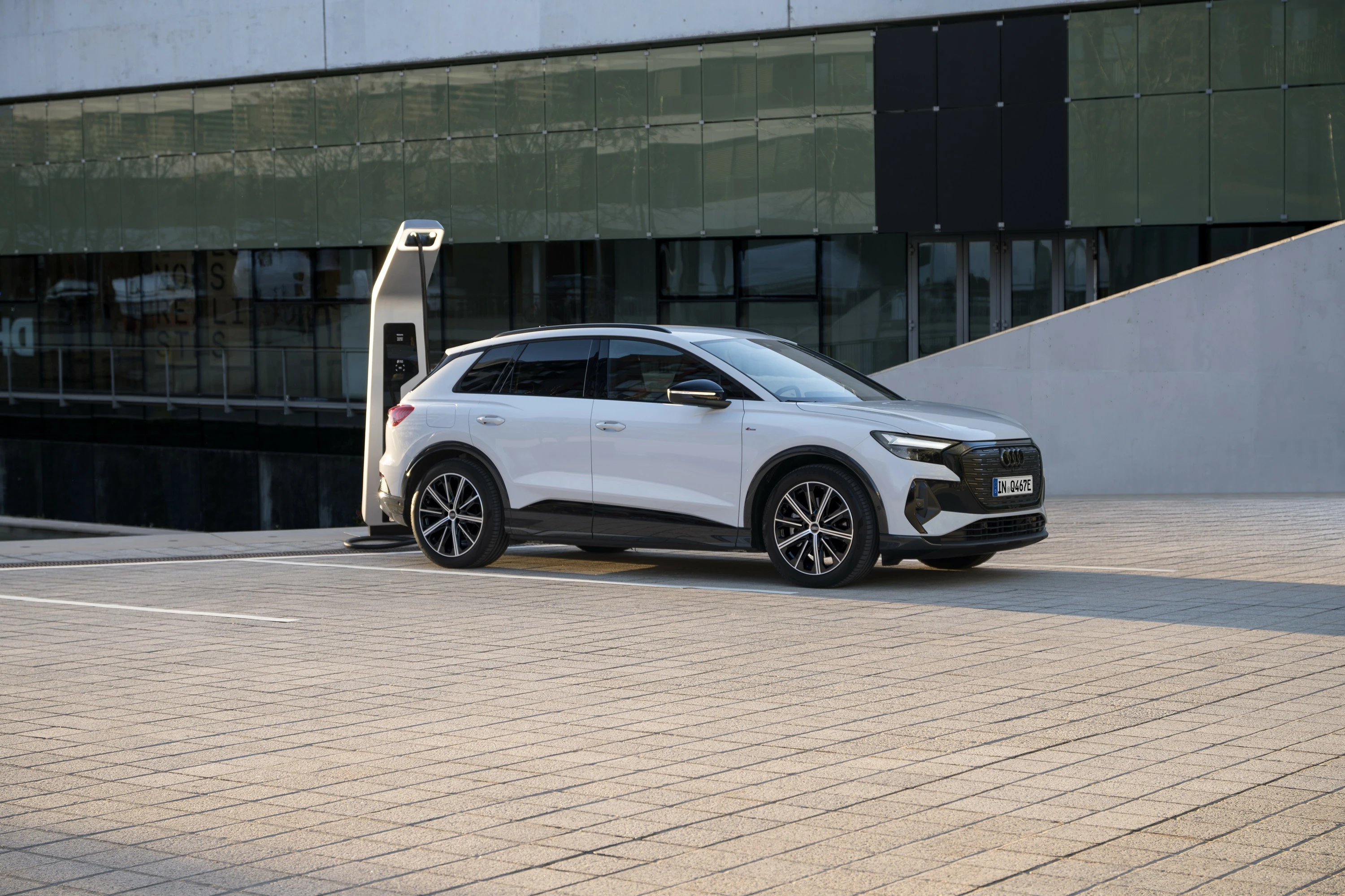 Audi Q4 40 e-tron charging view