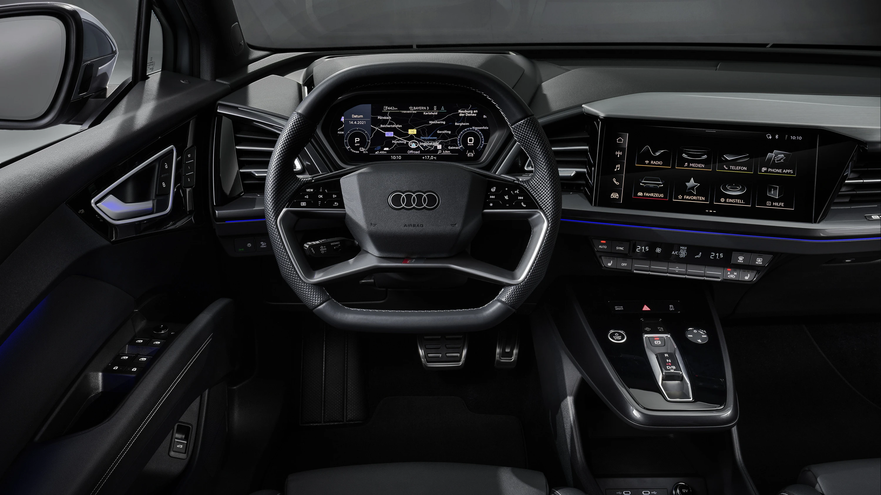 Audi Q4 40 e-tron (GEN1) screens view