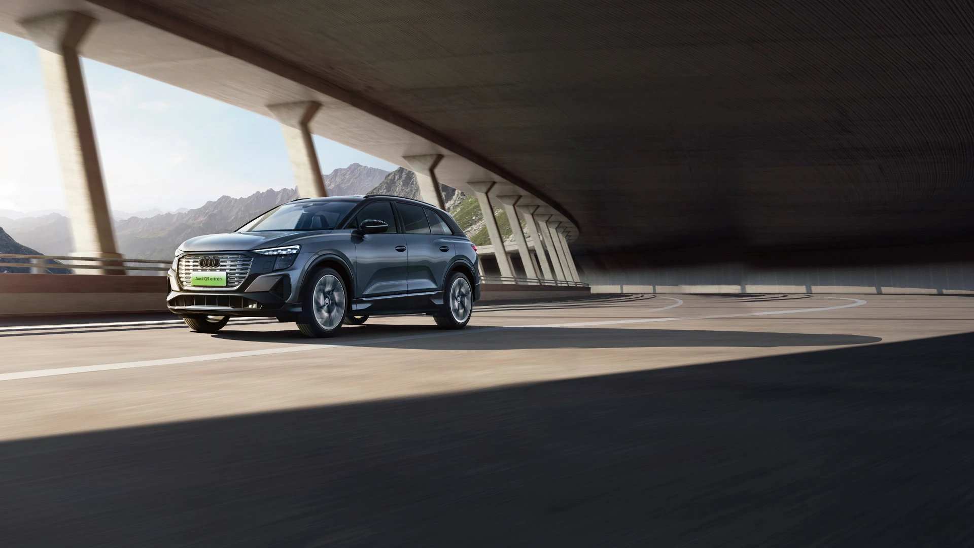 Audi Q5 e-tron 40 exterior view