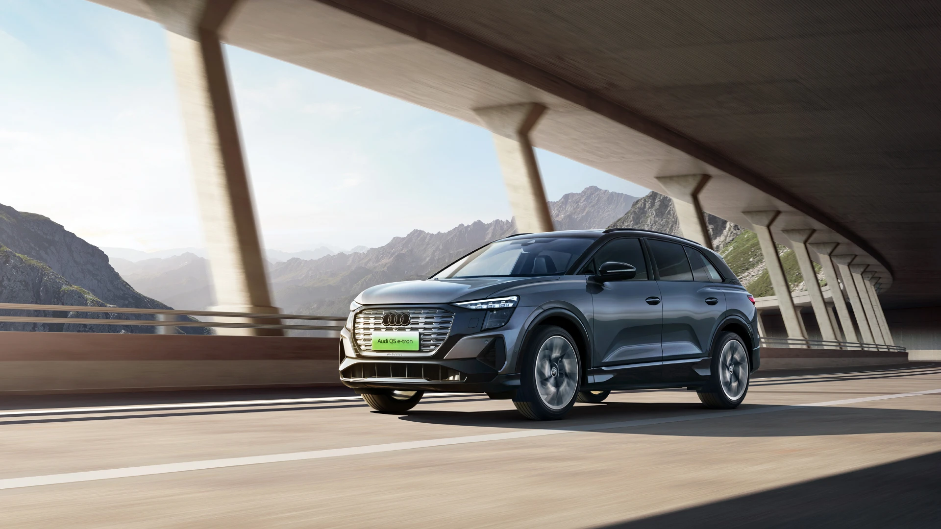 Audi Q5 e-tron 40 exterior view