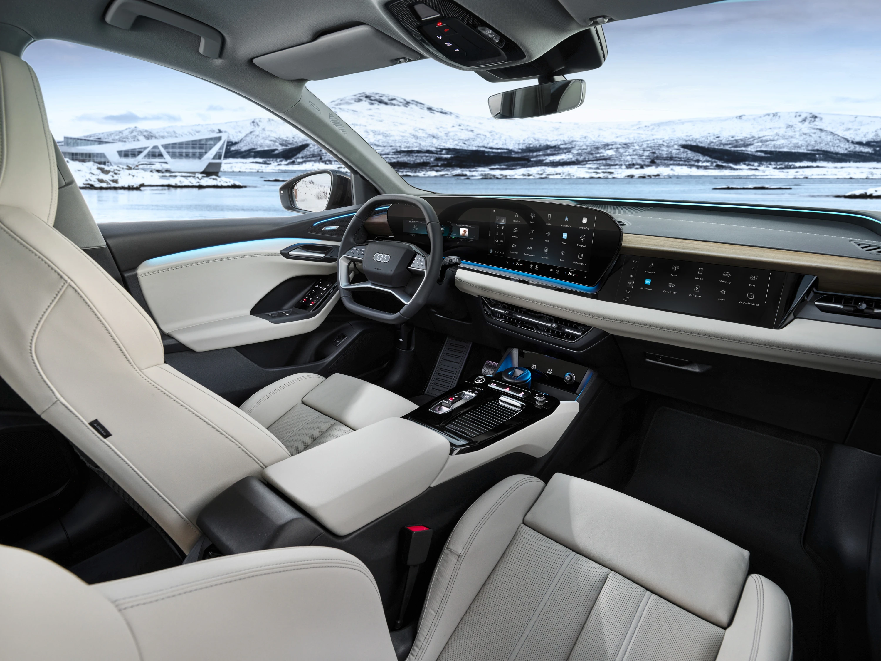 Audi Q6 e-tron quattro interior view