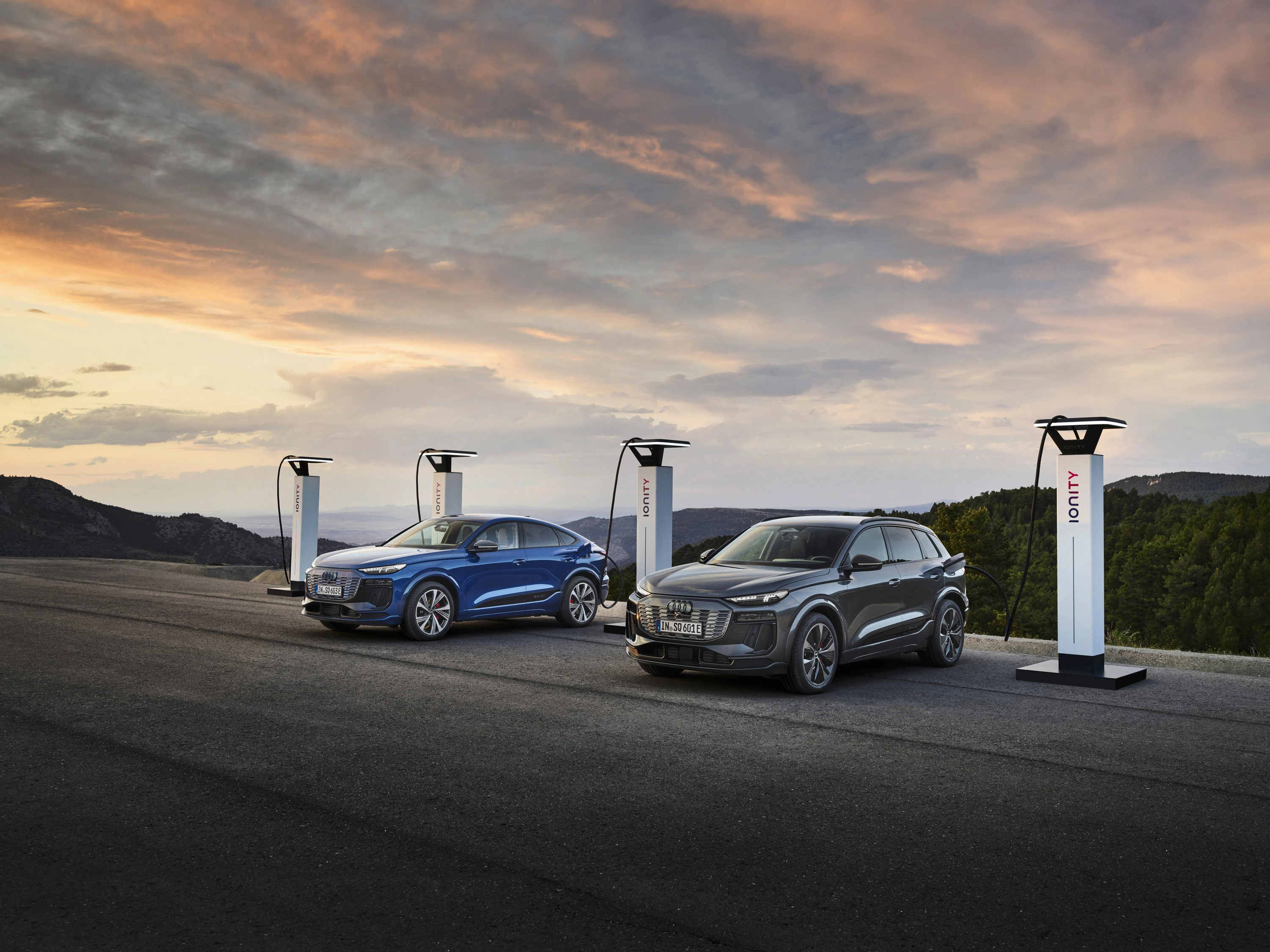Audi Q6 Sportback e-tron quattro charging view