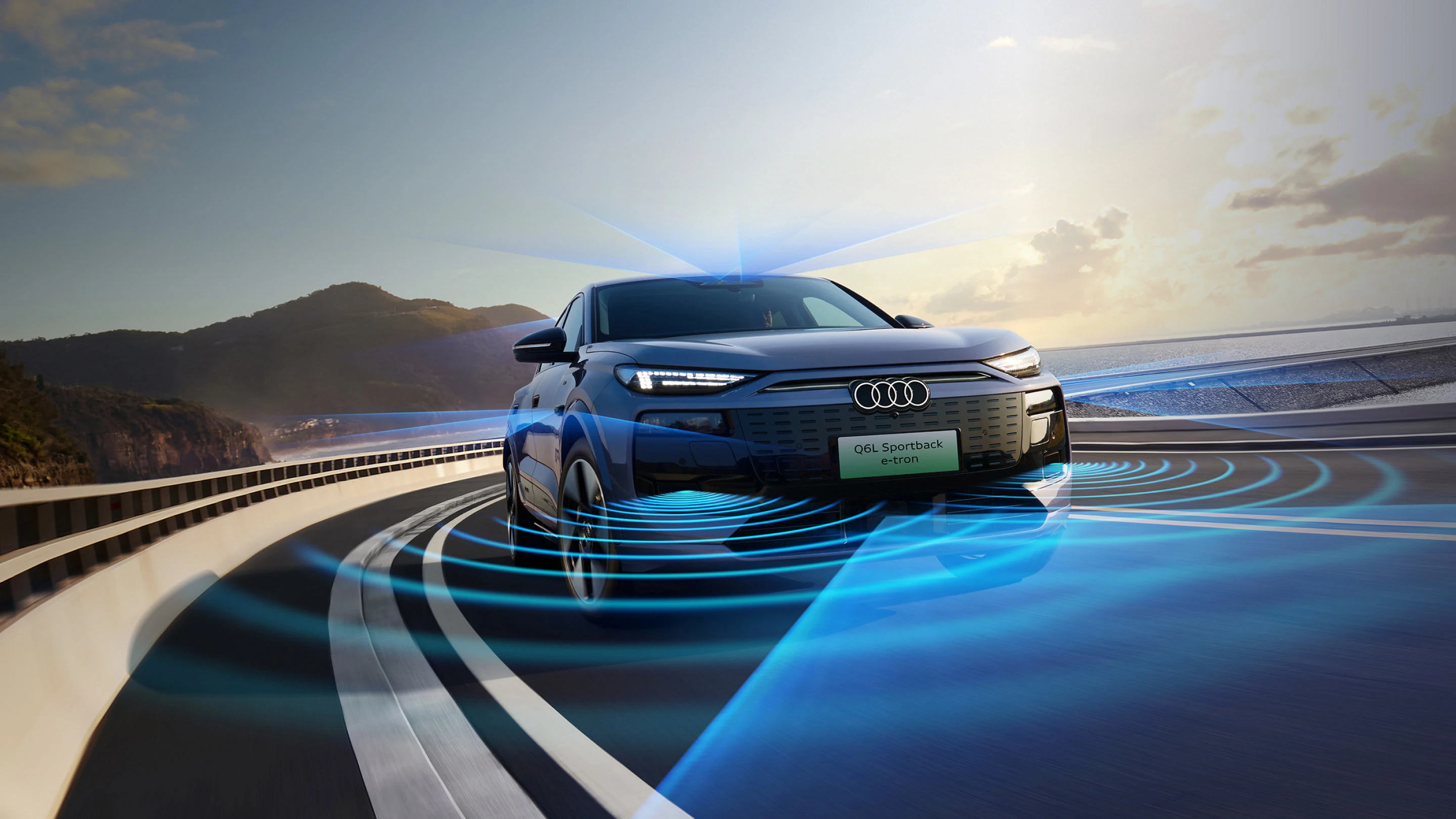 Audi Q6L Sportback e-tron quattro technology view