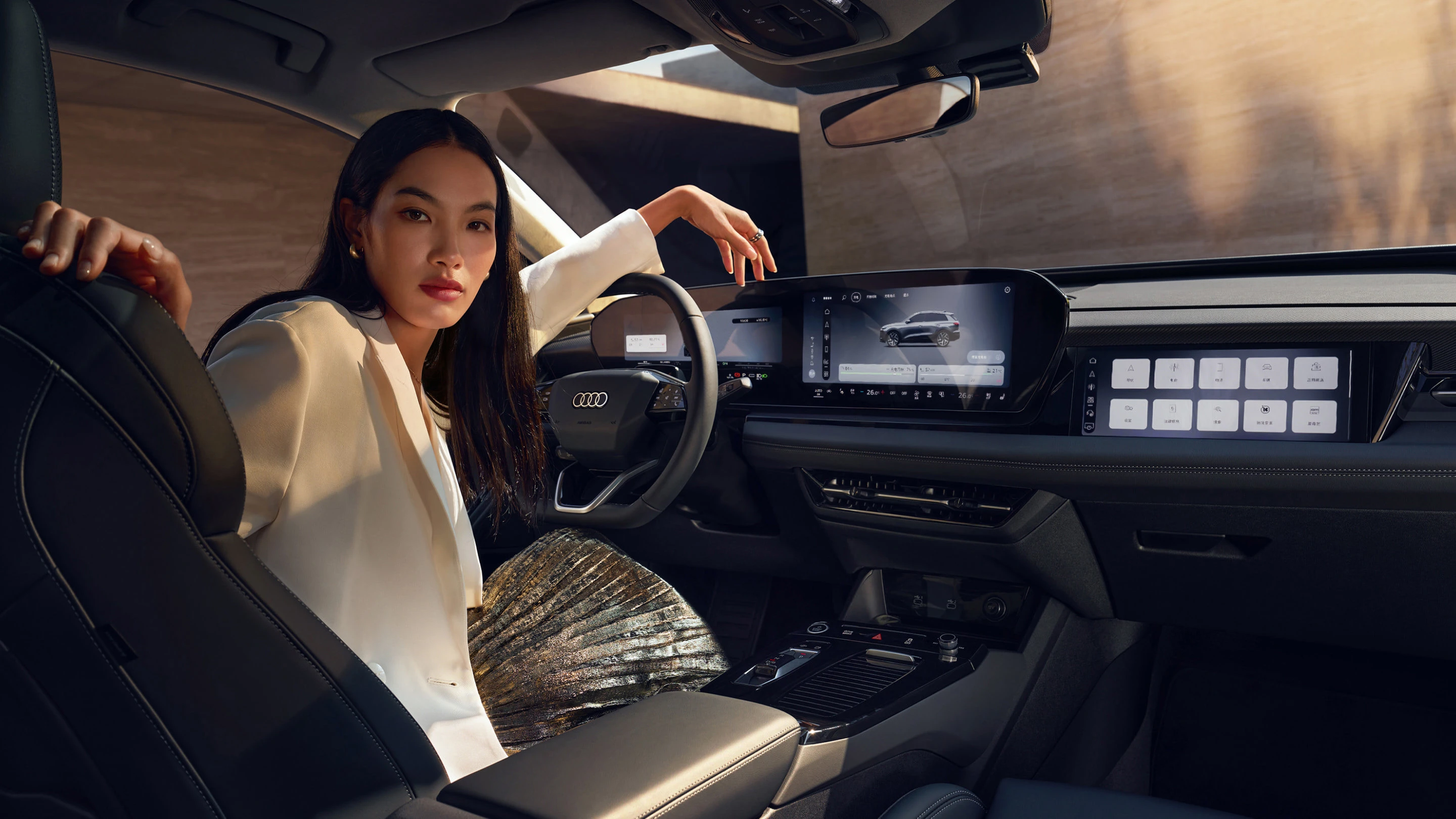 Audi Q6L Sportback e-tron quattro interior view