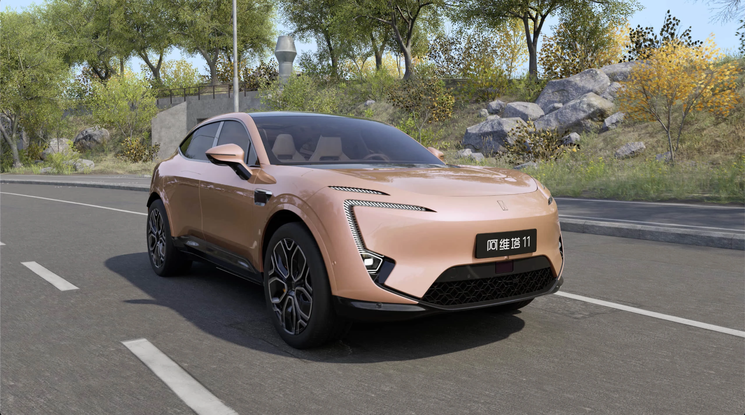 AVATR 11 AWD EV exterior view