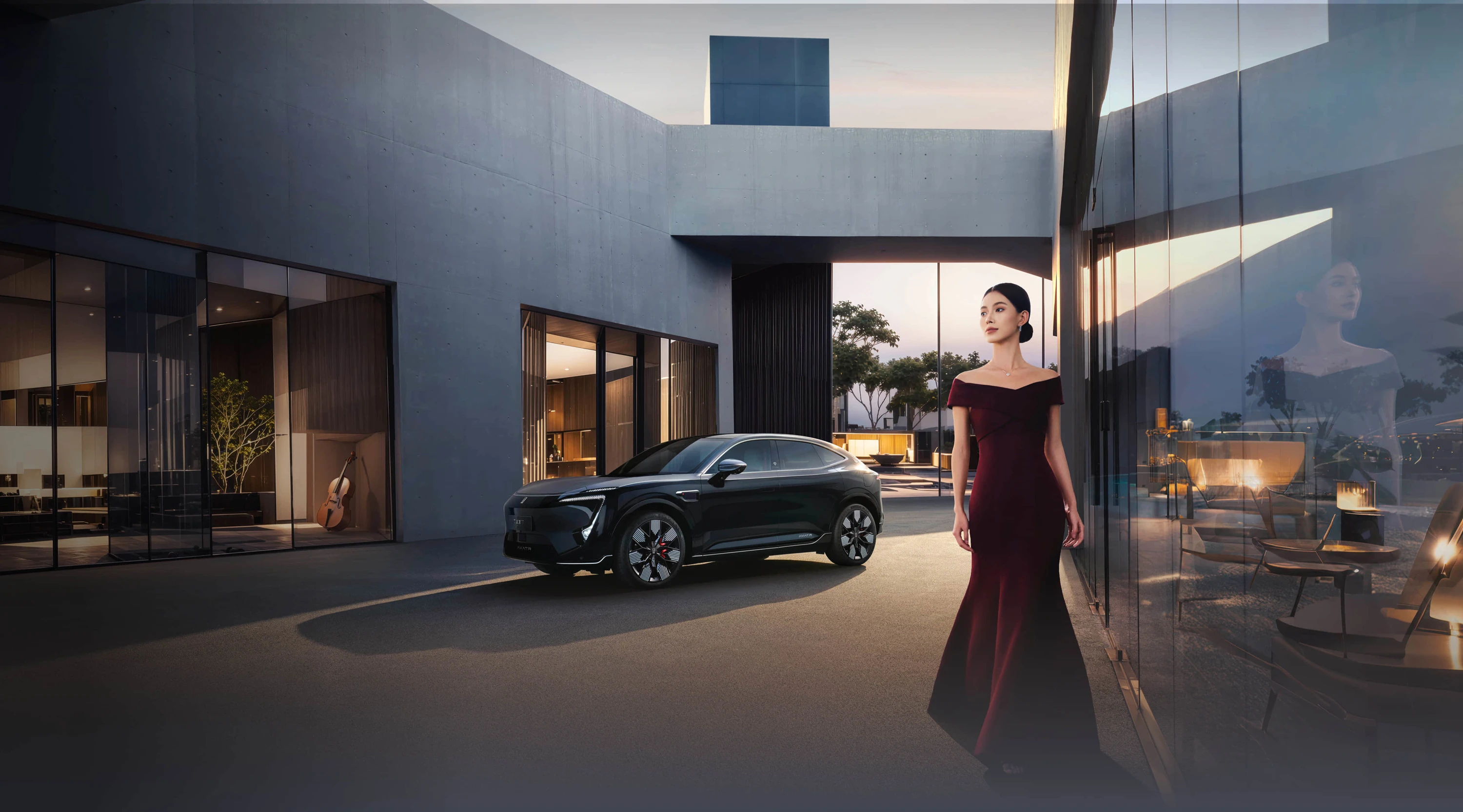 AVATR 11 AWD EV exterior view