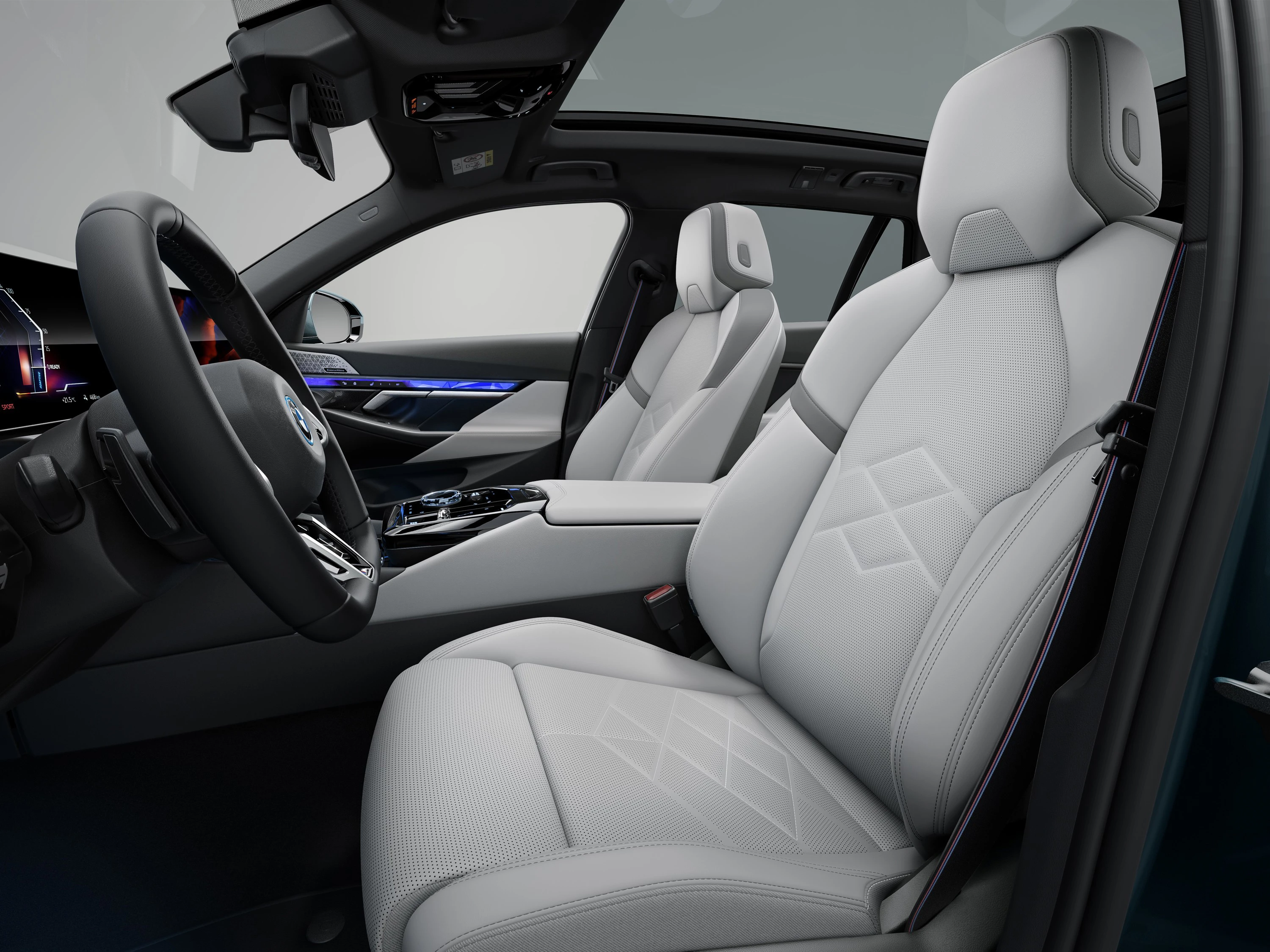 BMW i5 M60 xDrive Touring frontseats view