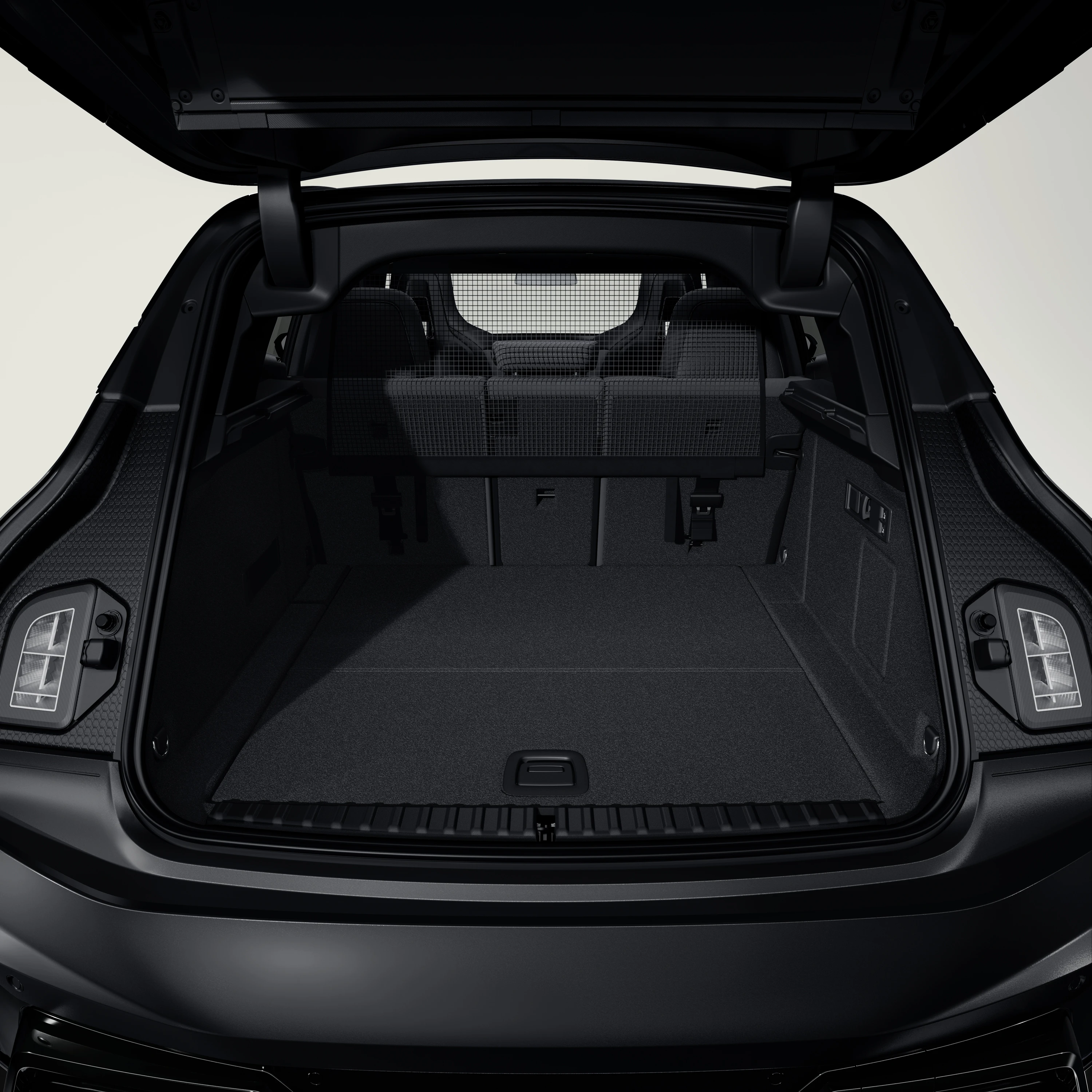 BMW iX M70 xDrive trunk view