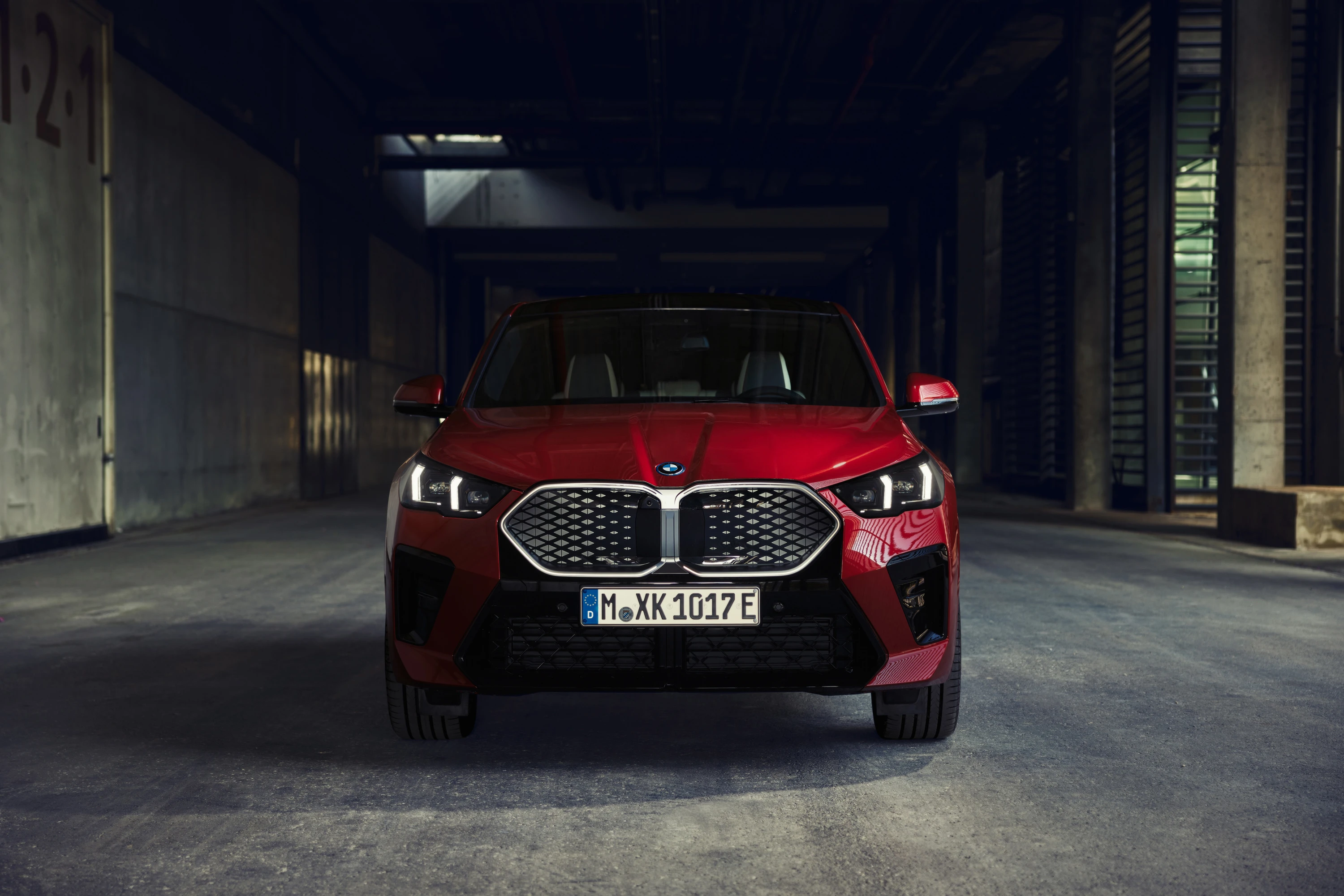 BMW iX2 xDrive30 headlights view