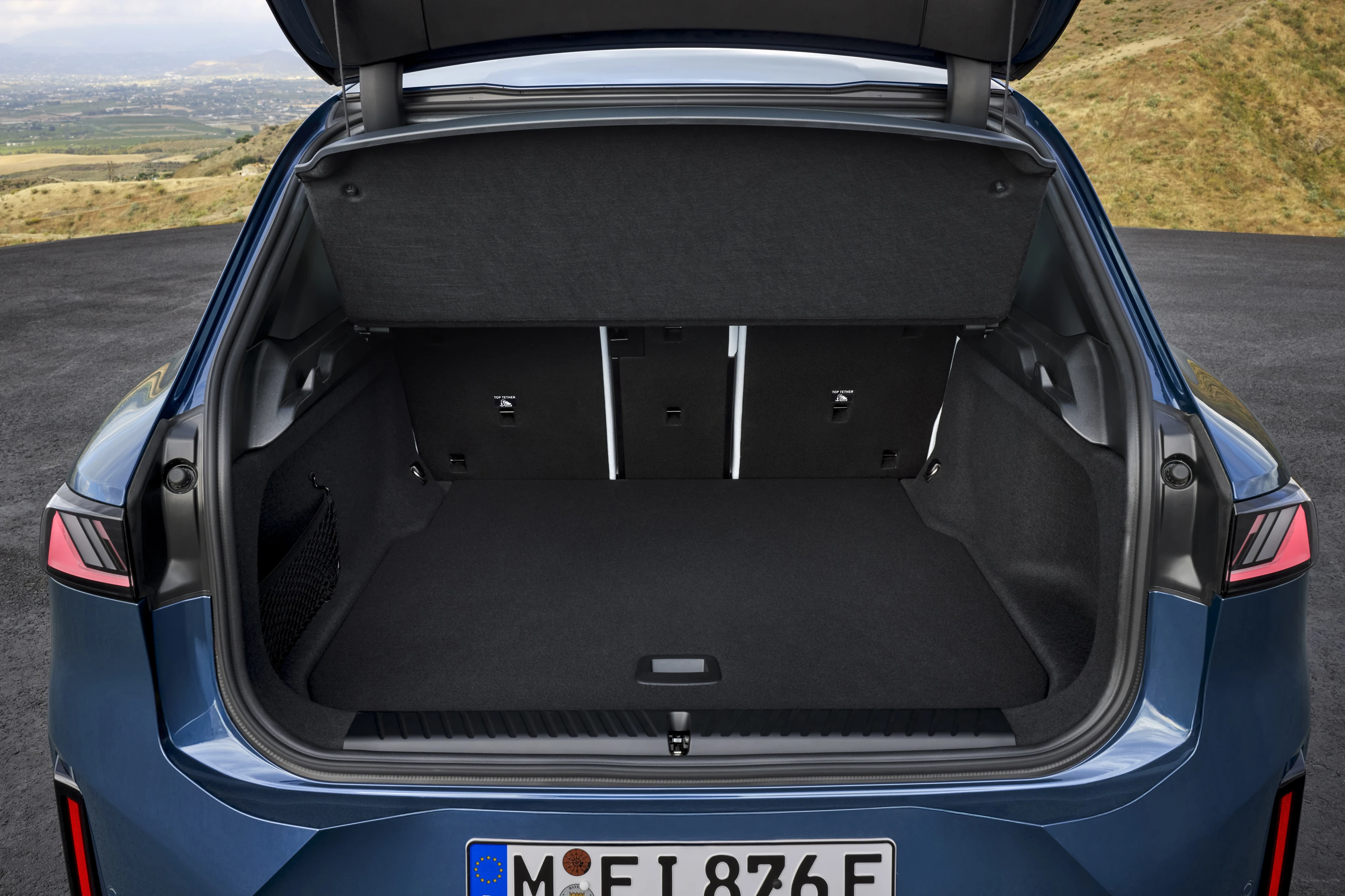 BMW iX3 40 trunk view