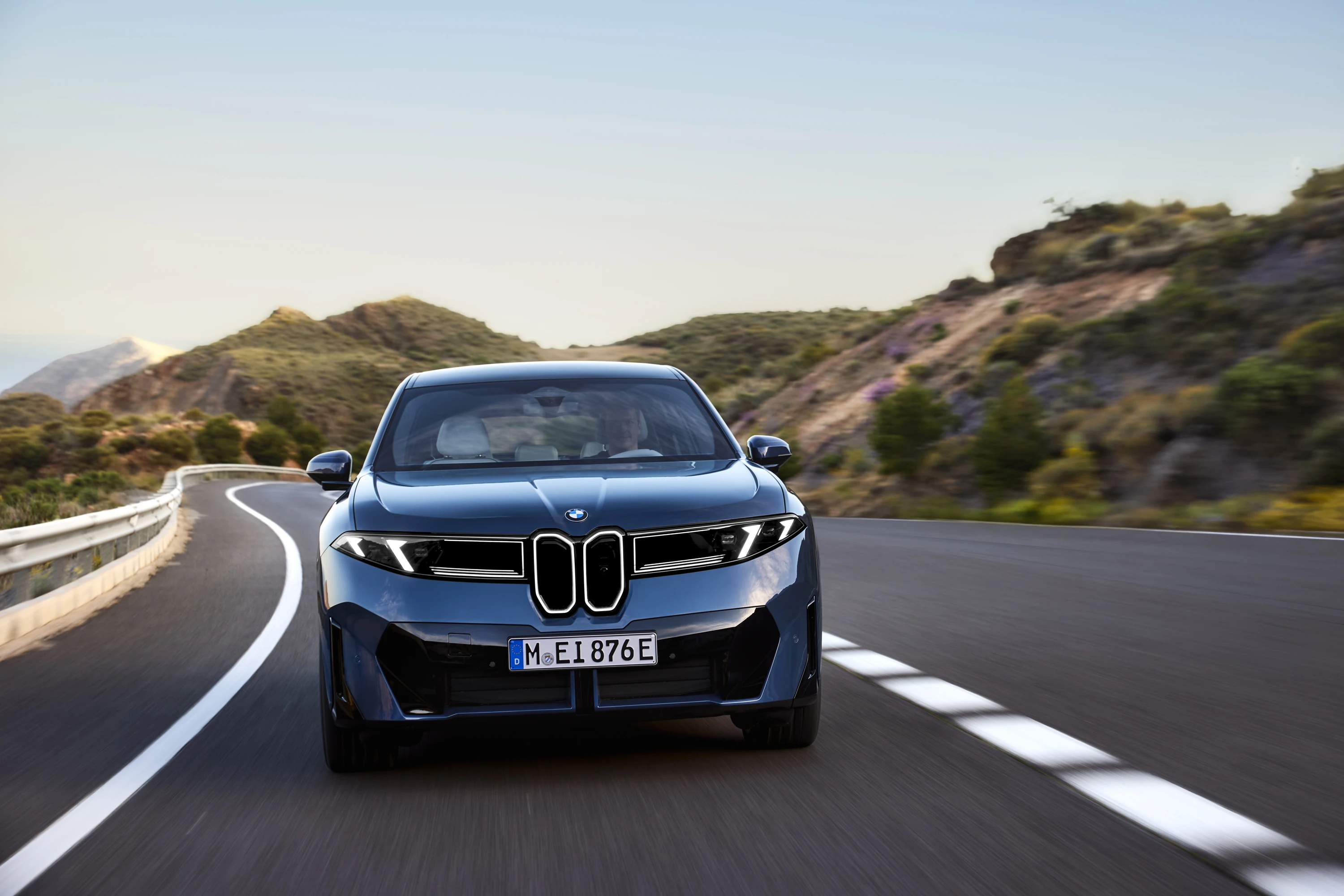 BMW iX3 40 headlights view