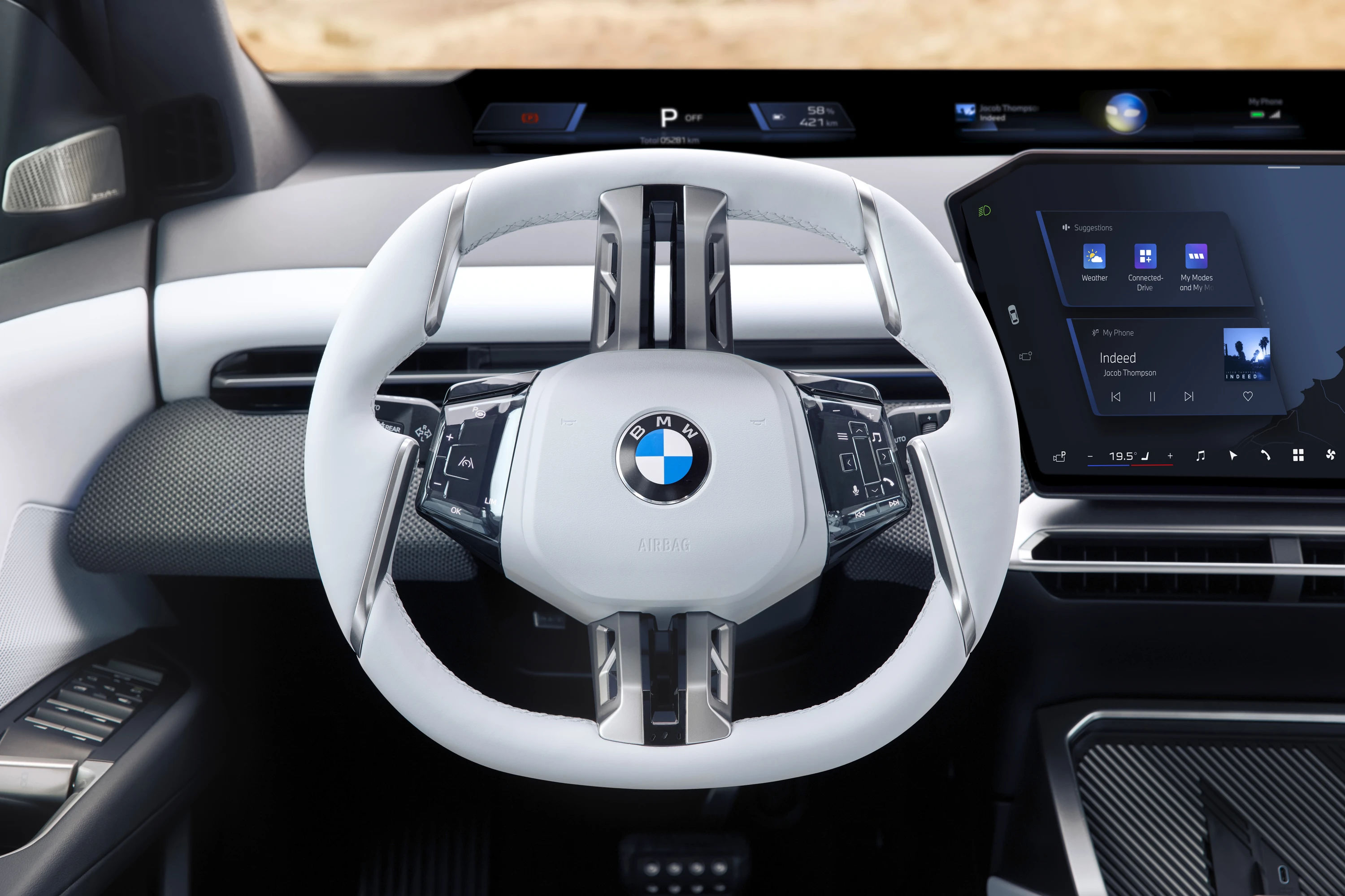 BMW iX3 40 interior view