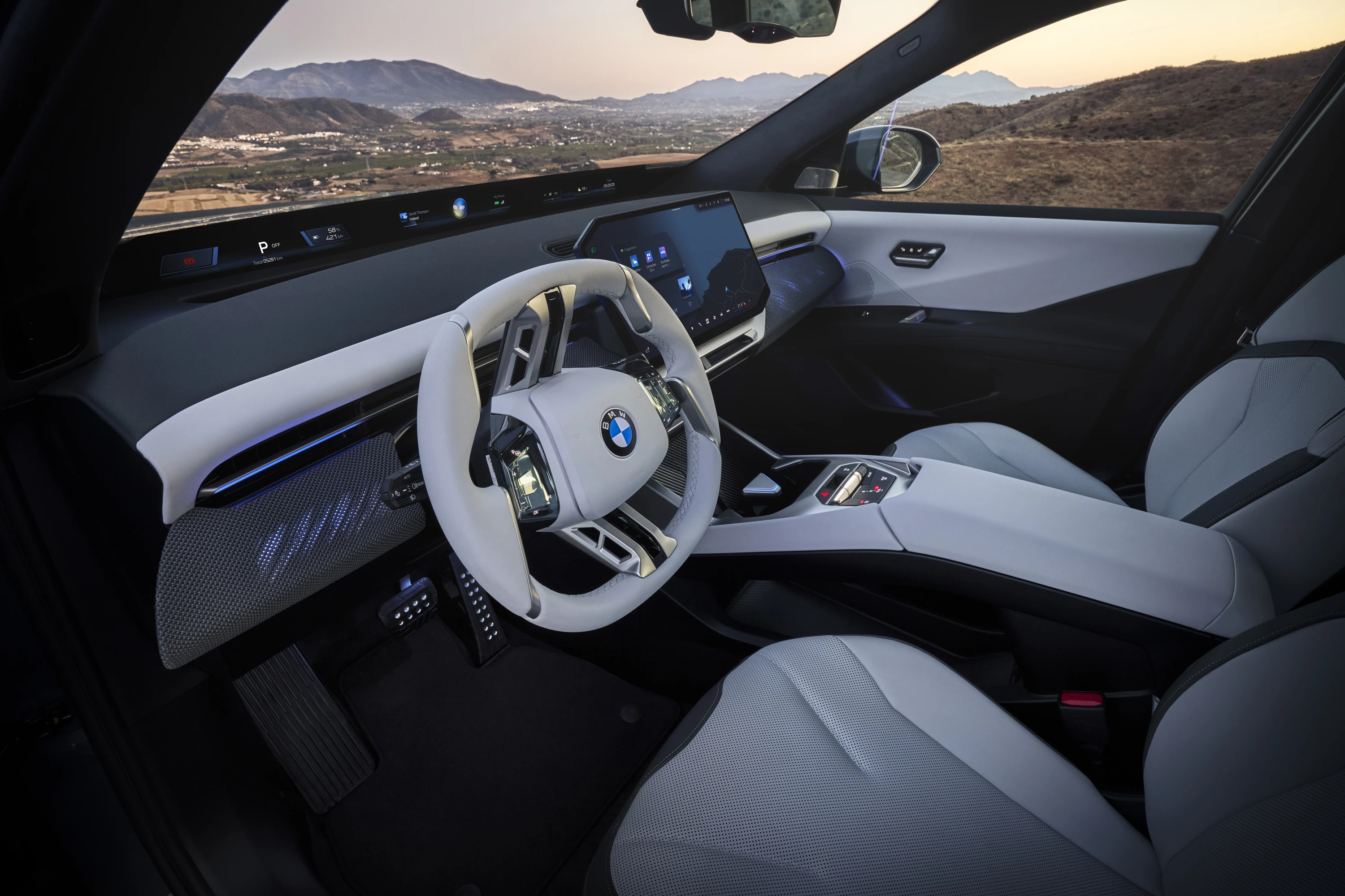 BMW iX3 40 interior view