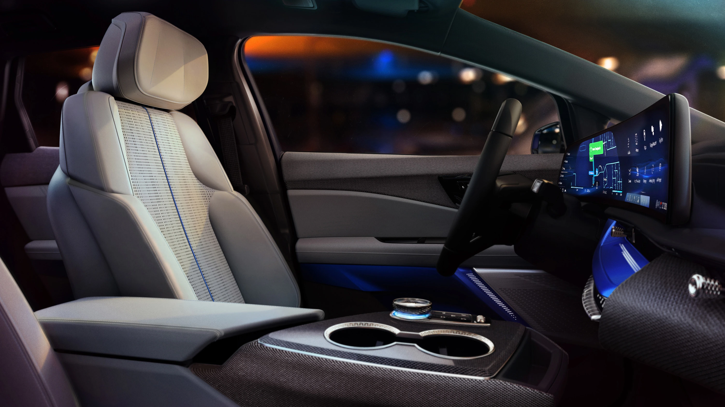 Cadillac OPTIQ RWD frontseats view