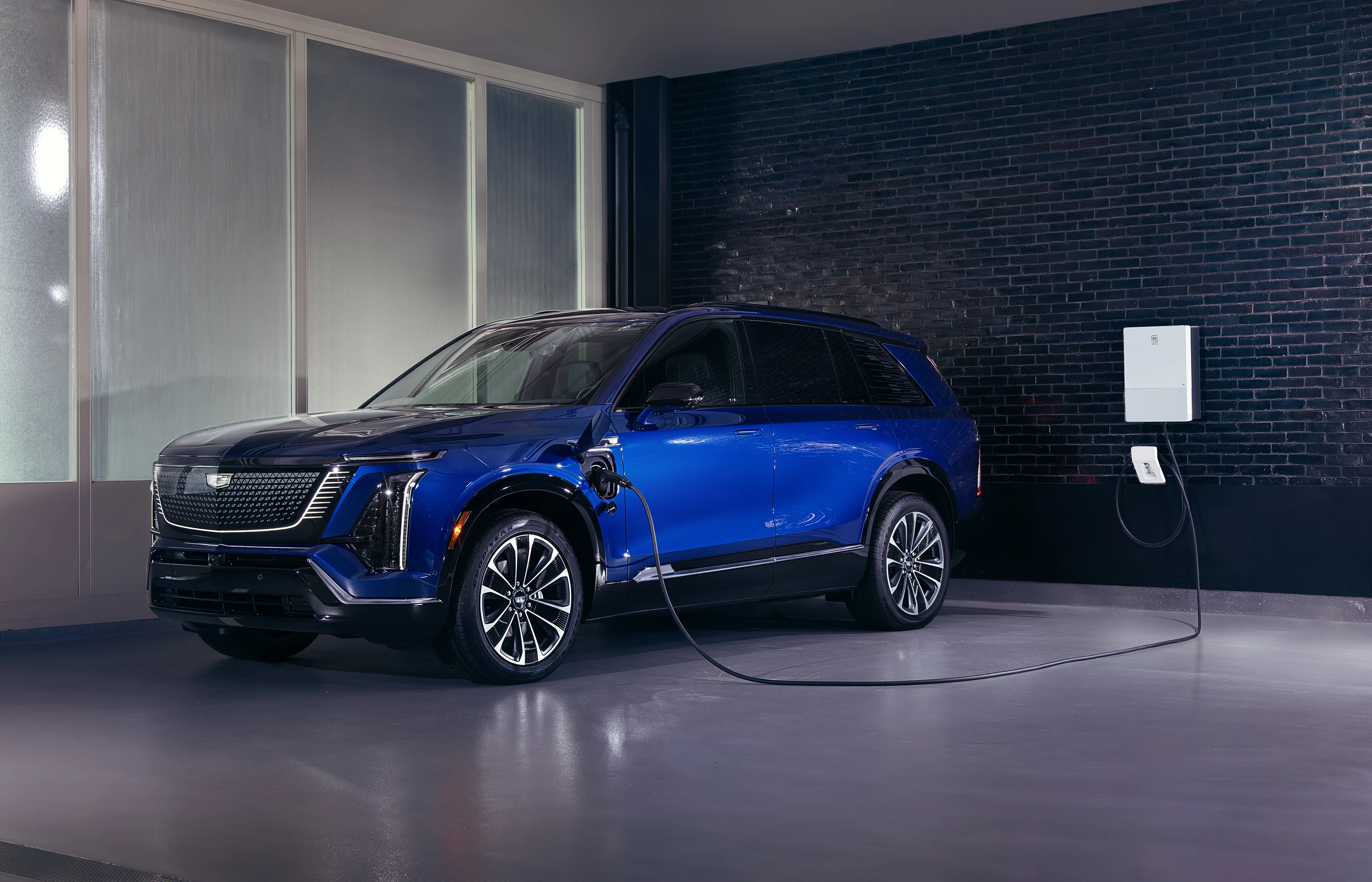 Cadillac VISTIQ AWD charging view