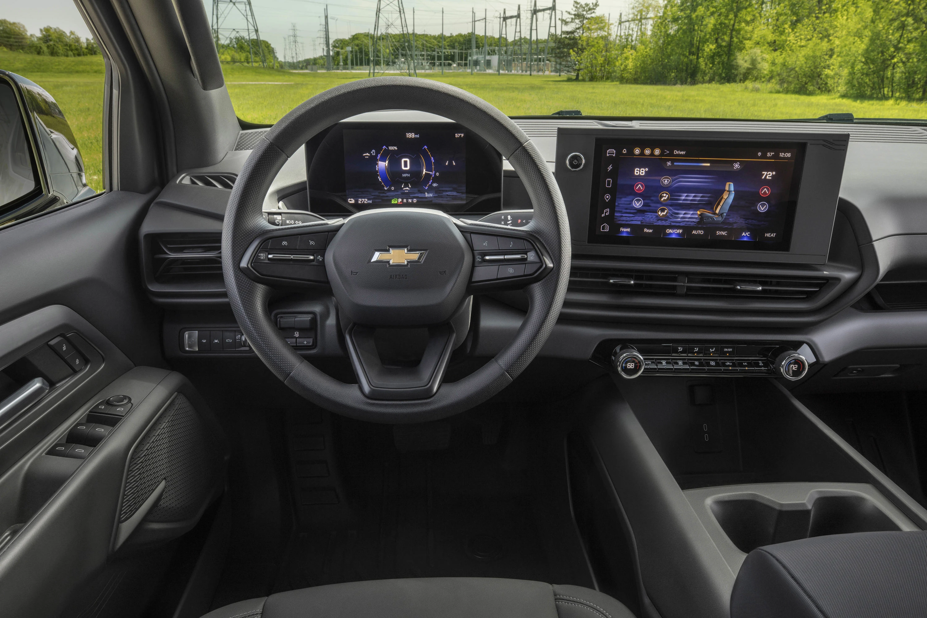 Chevrolet Silverado EV 4WT screens view