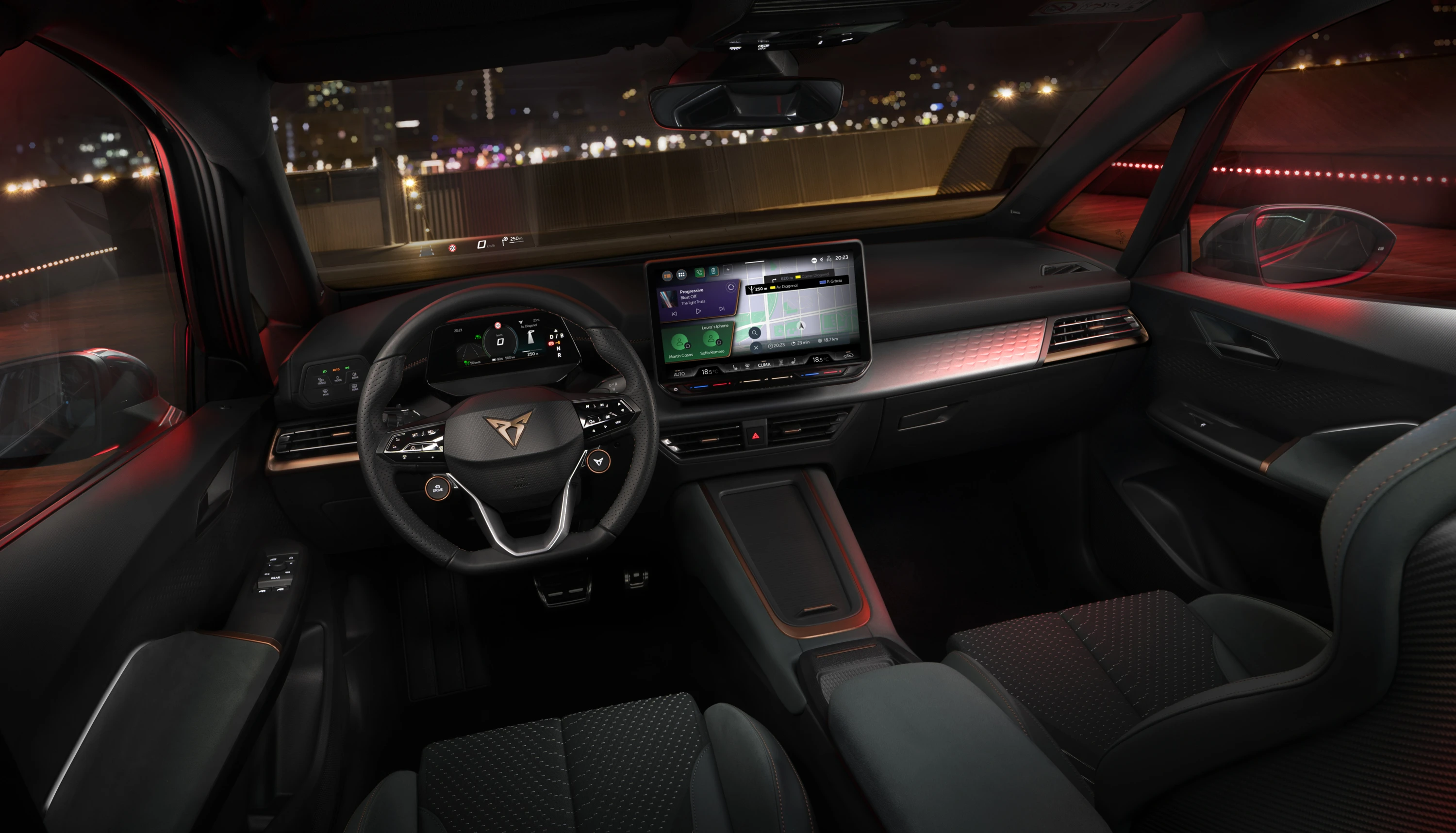 CUPRA BORN VZ screens view
