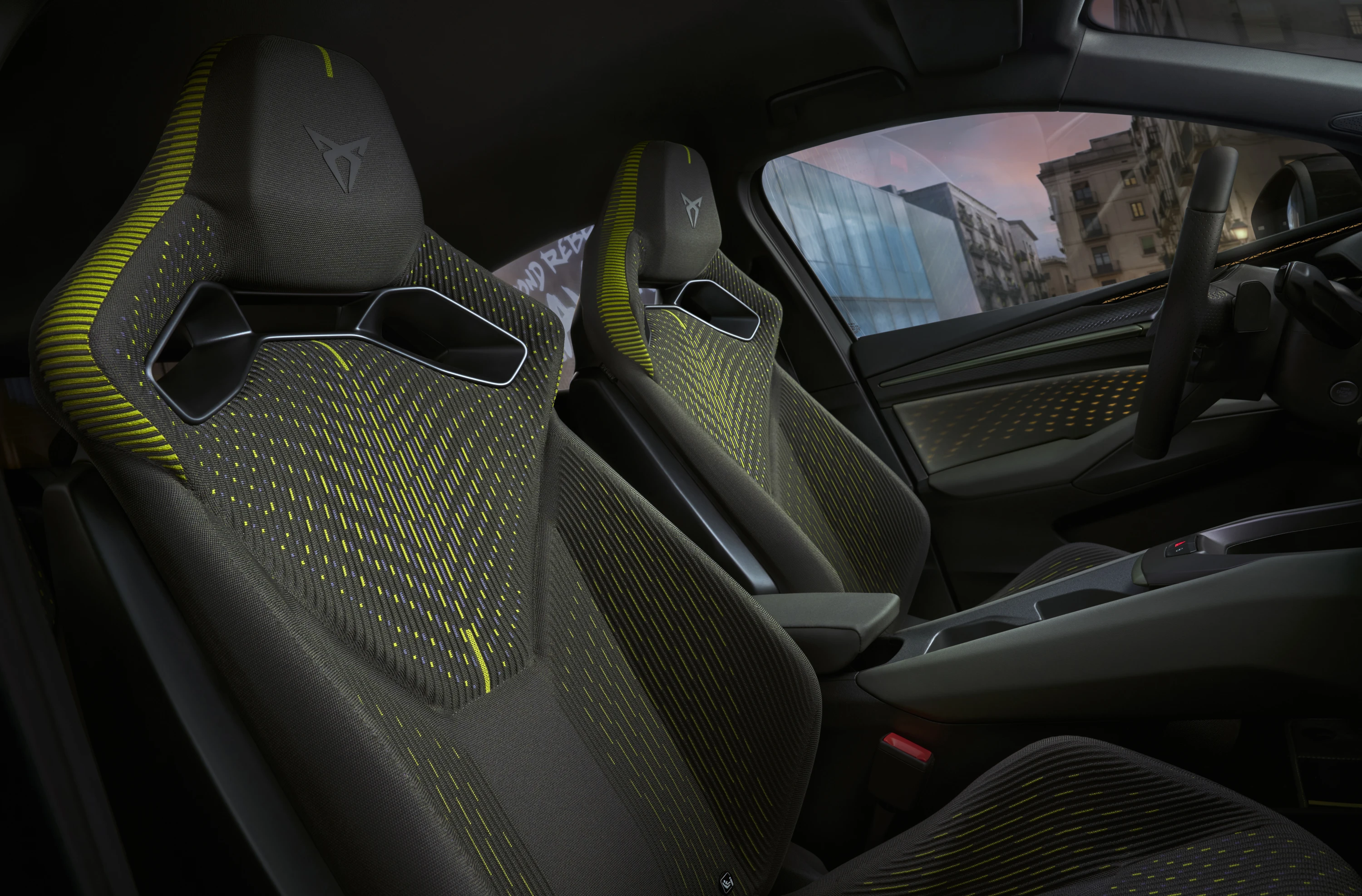 CUPRA Raval Endurance frontseats view