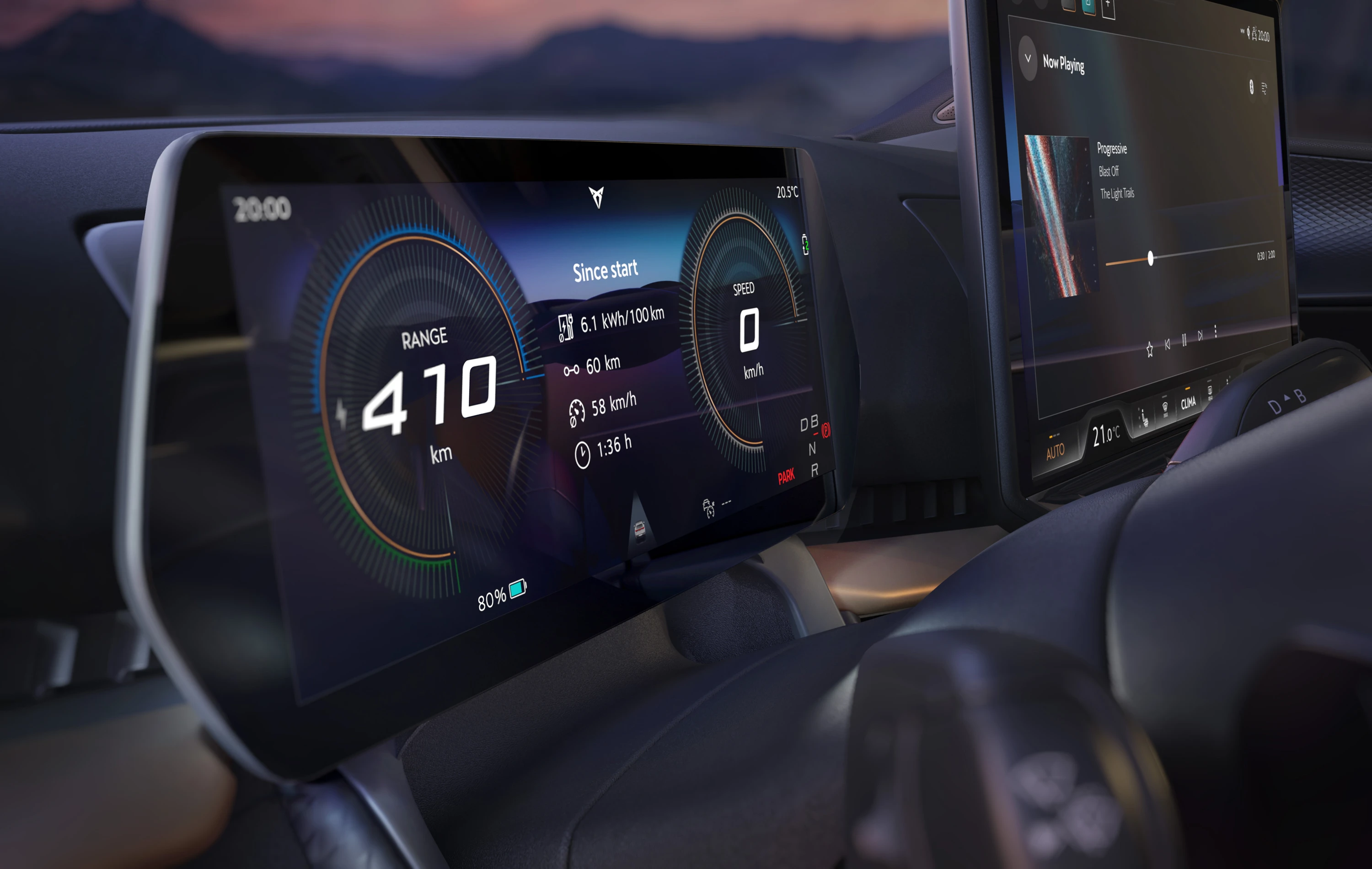 CUPRA Tavascan 58 screens view
