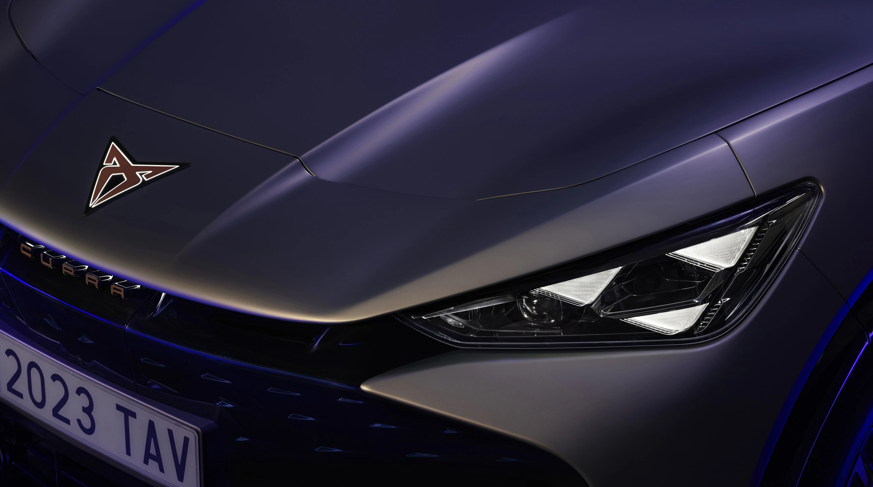 CUPRA Tavascan Endurance headlights view