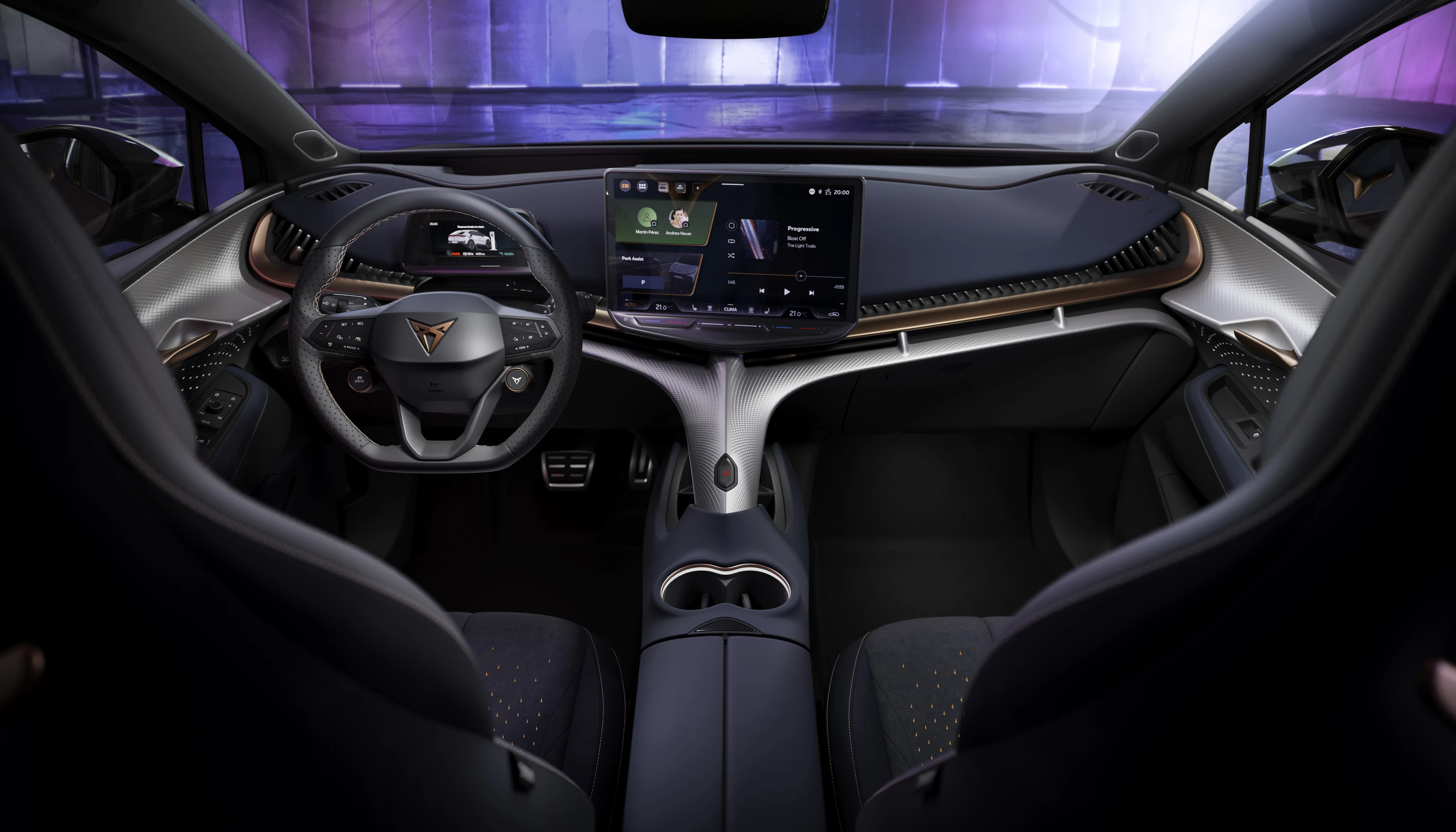 CUPRA Tavascan Endurance screens view