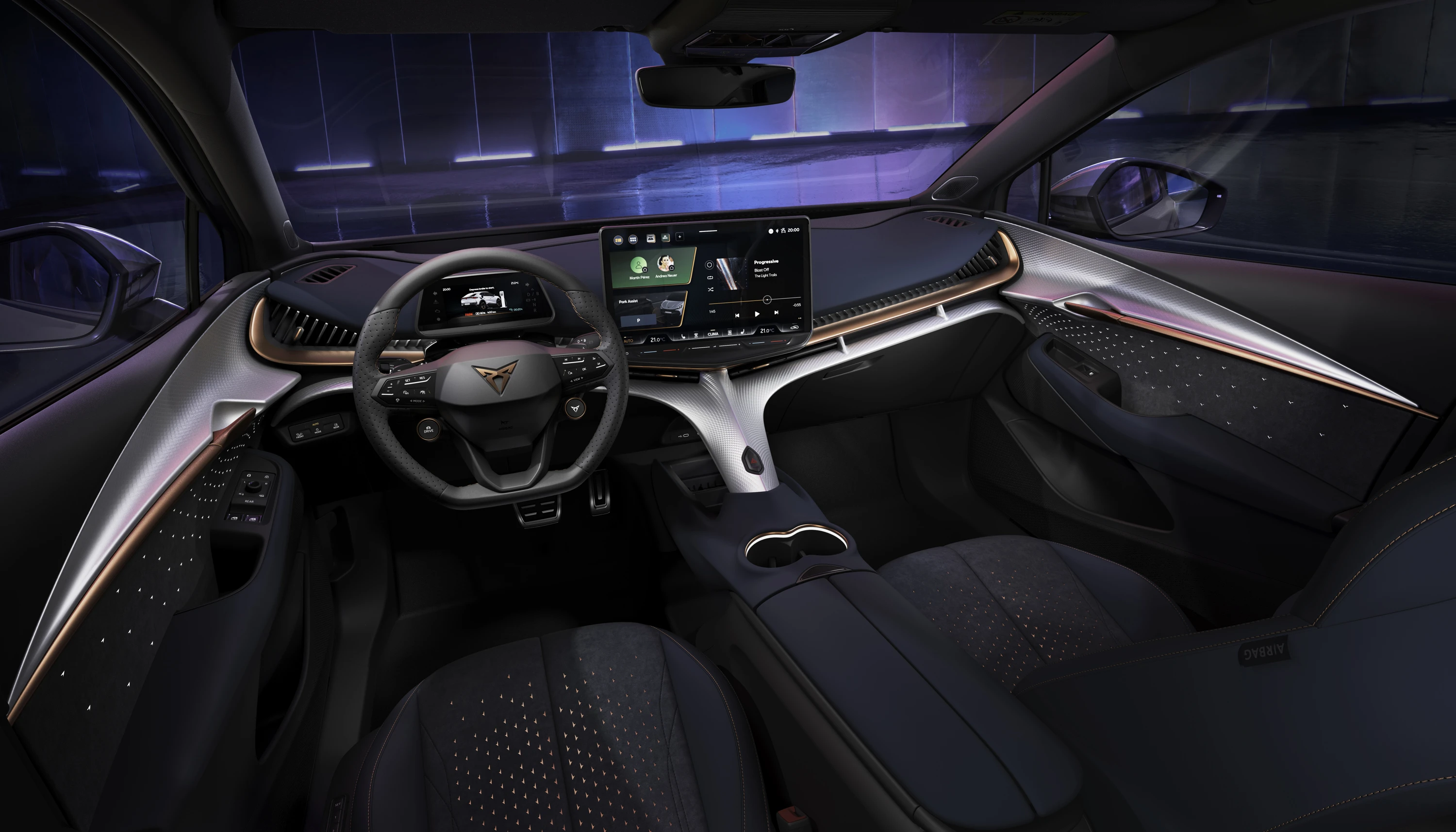 CUPRA Tavascan VZ screens view