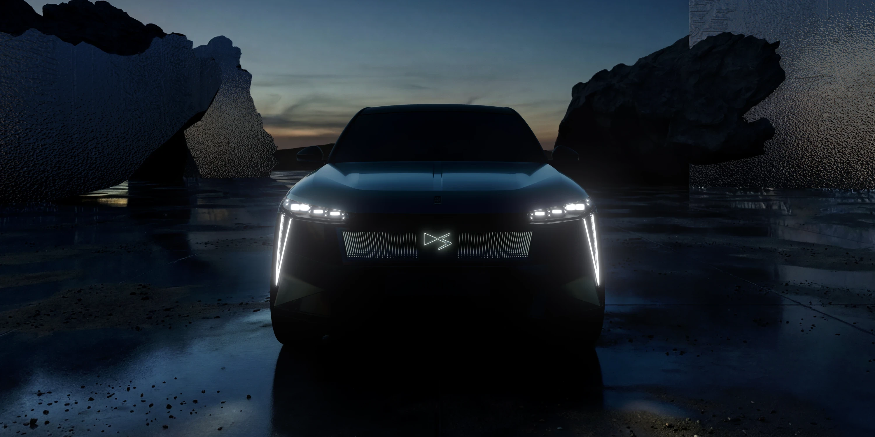 DS N°7 E-Tense FWD headlights view