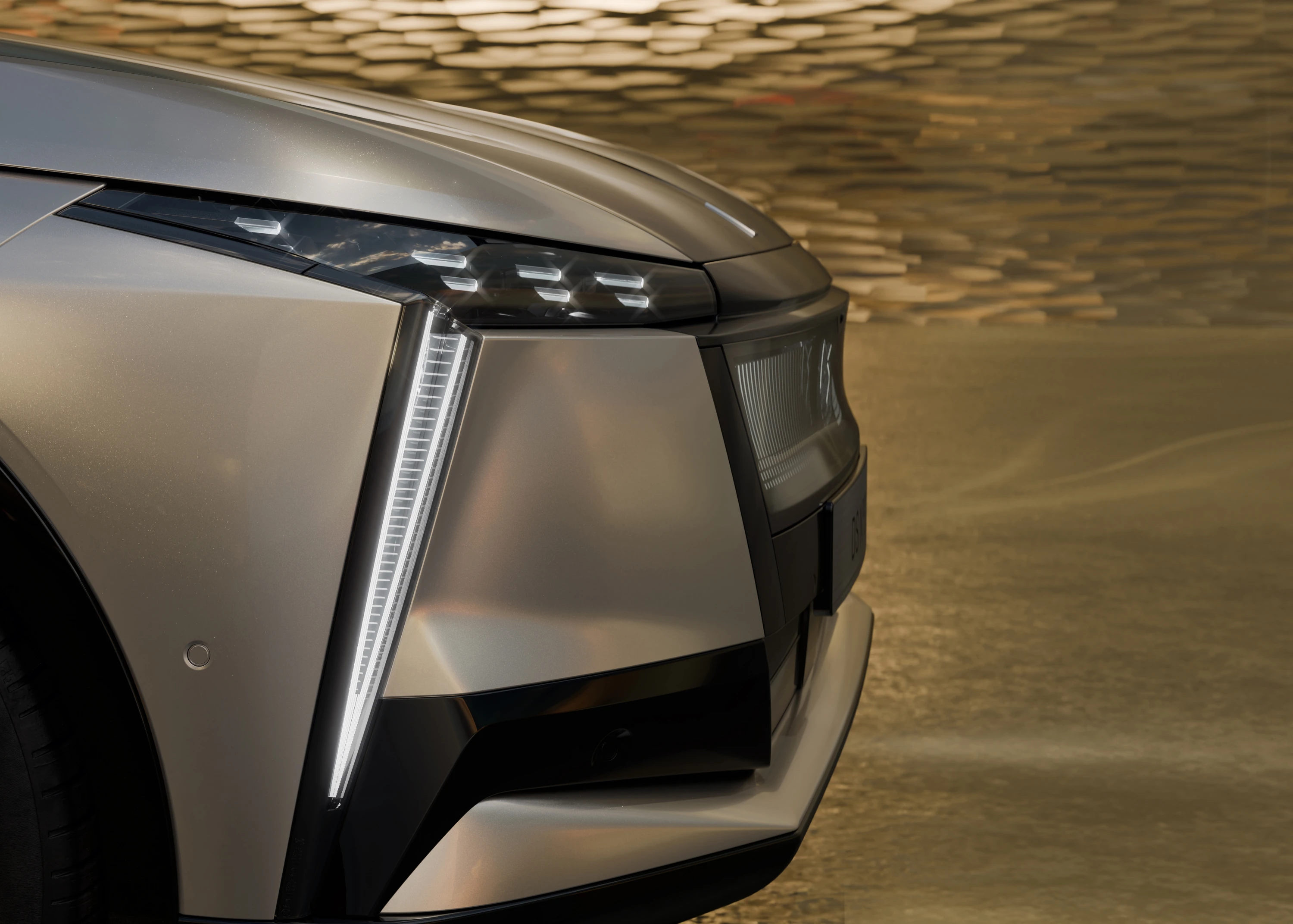 DS N°8 AWD Long Range headlights view