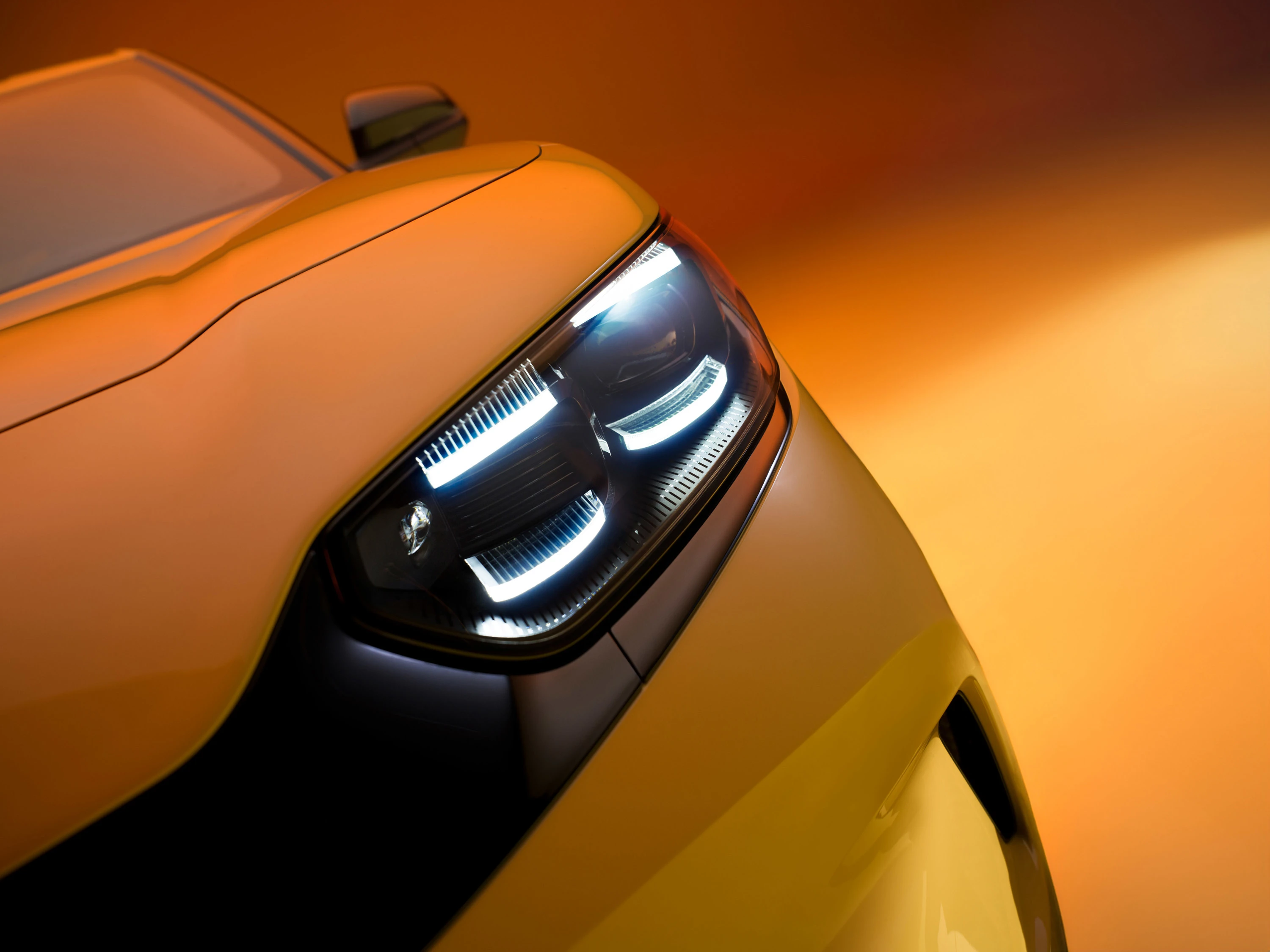 Ford Capri Standard Range RWD headlight view