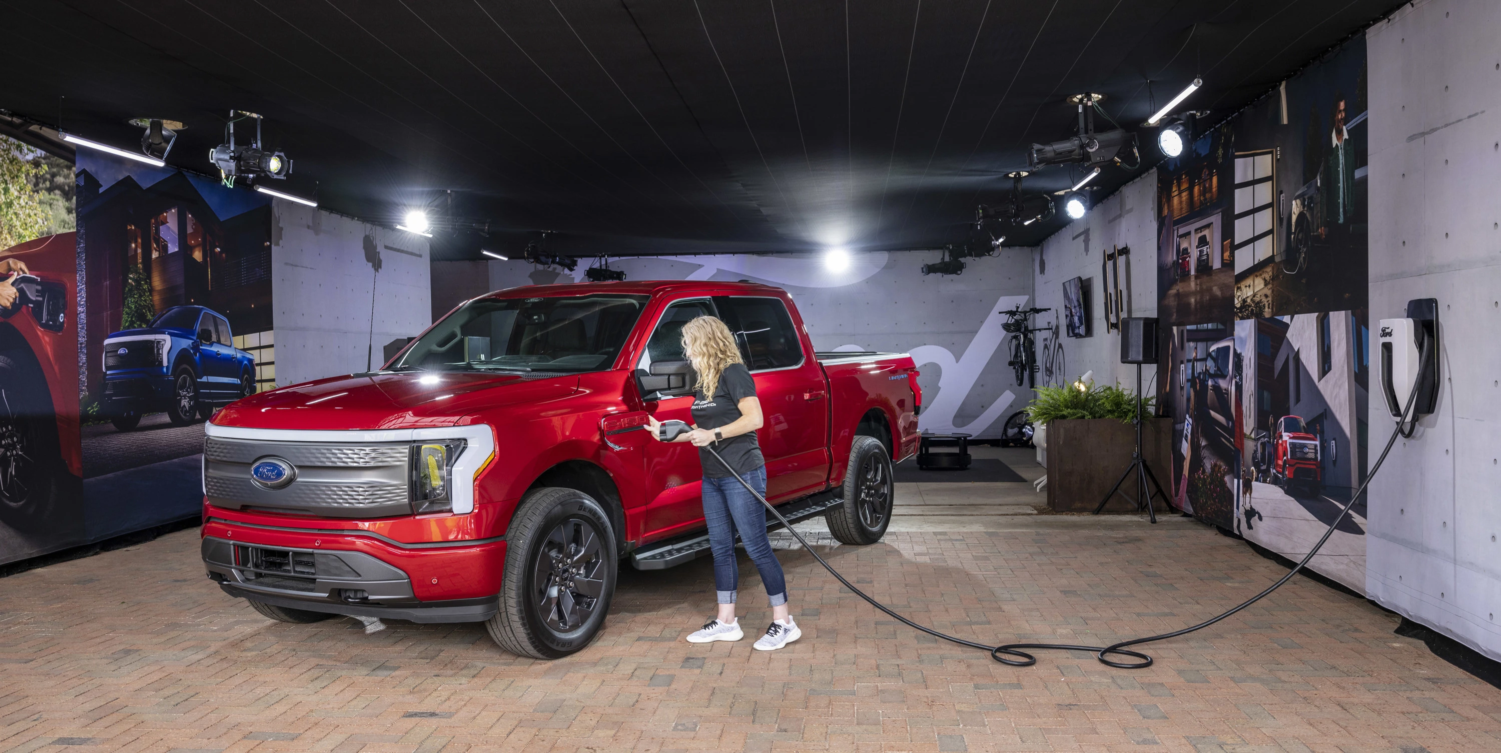 Ford F150 Lightning Extended Range charging view