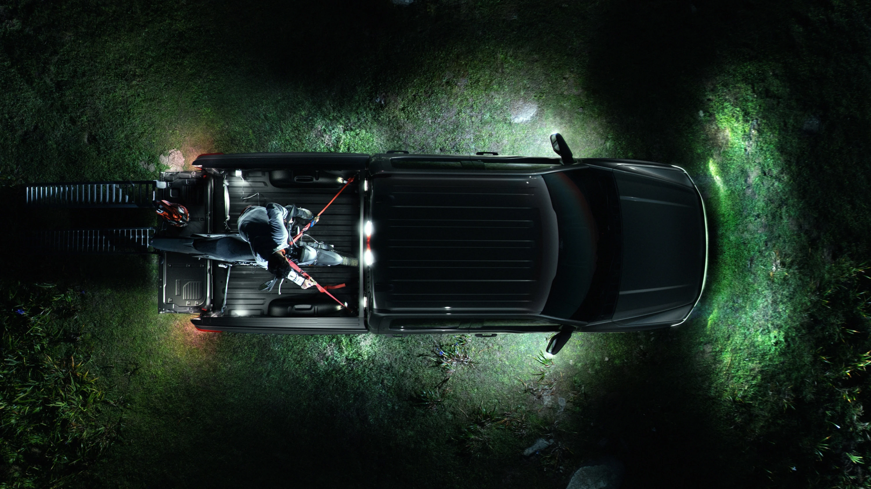 Ford F150 Lightning Extended Range lights view