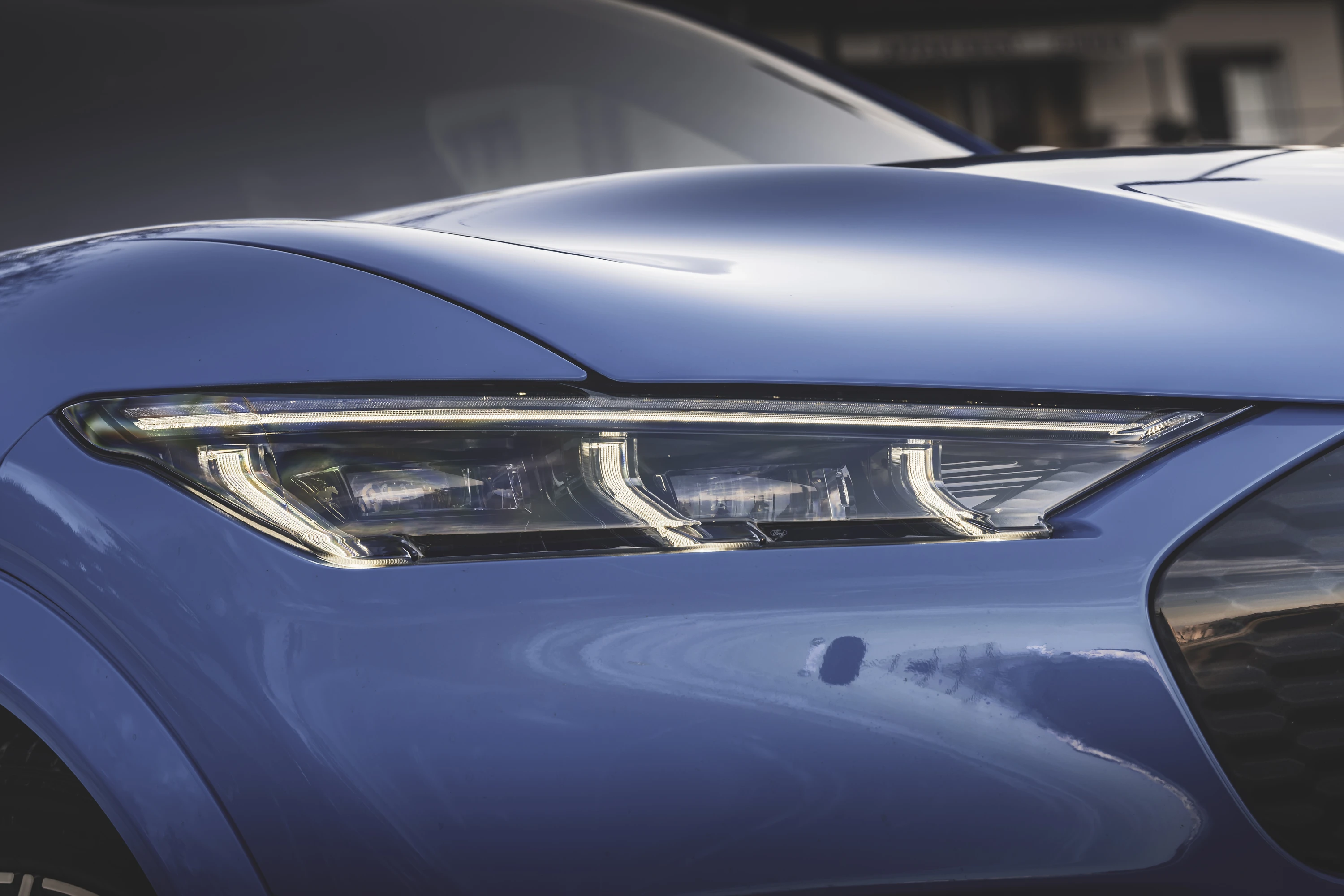 Ford Mustang Mach-E GT headlights view